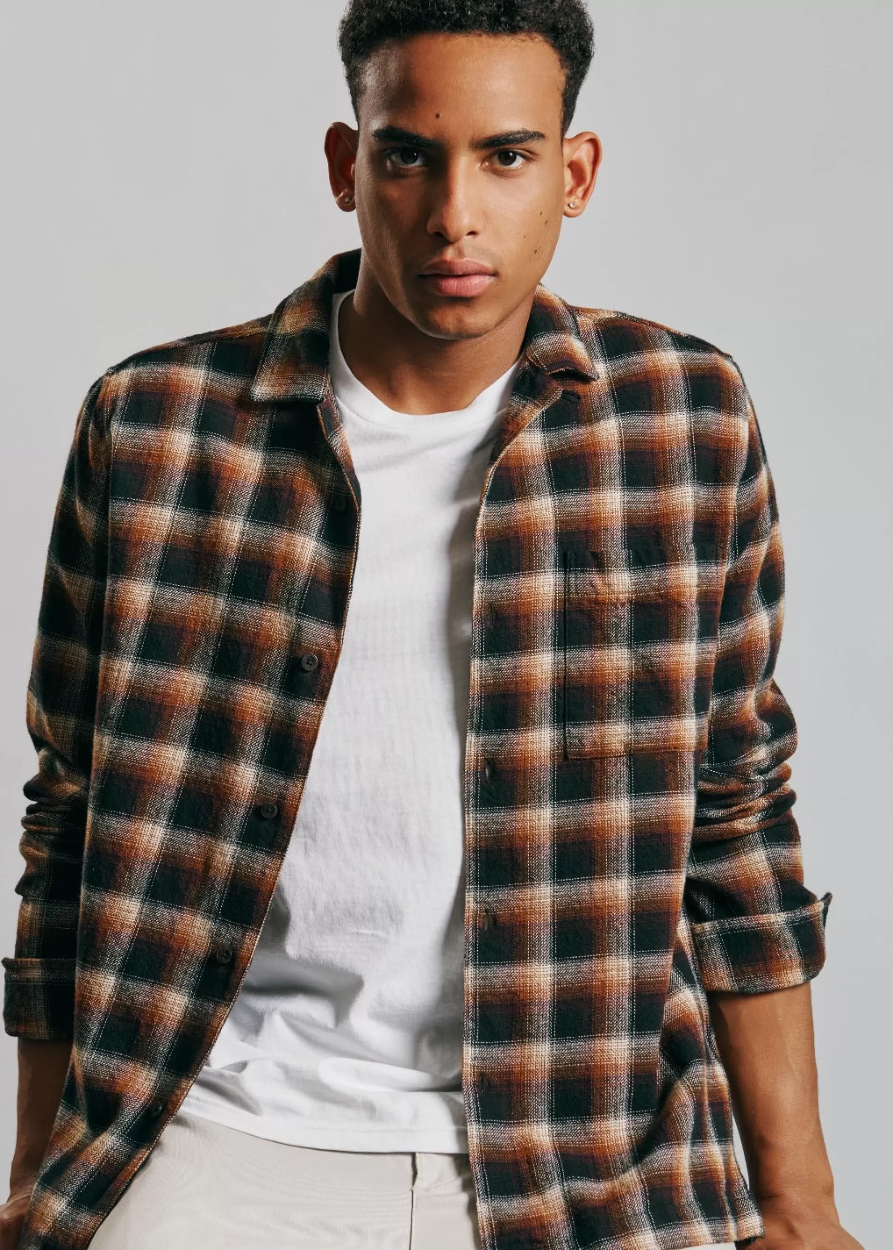 B By Ombre Check Shirt>Ben Sherman Fashion