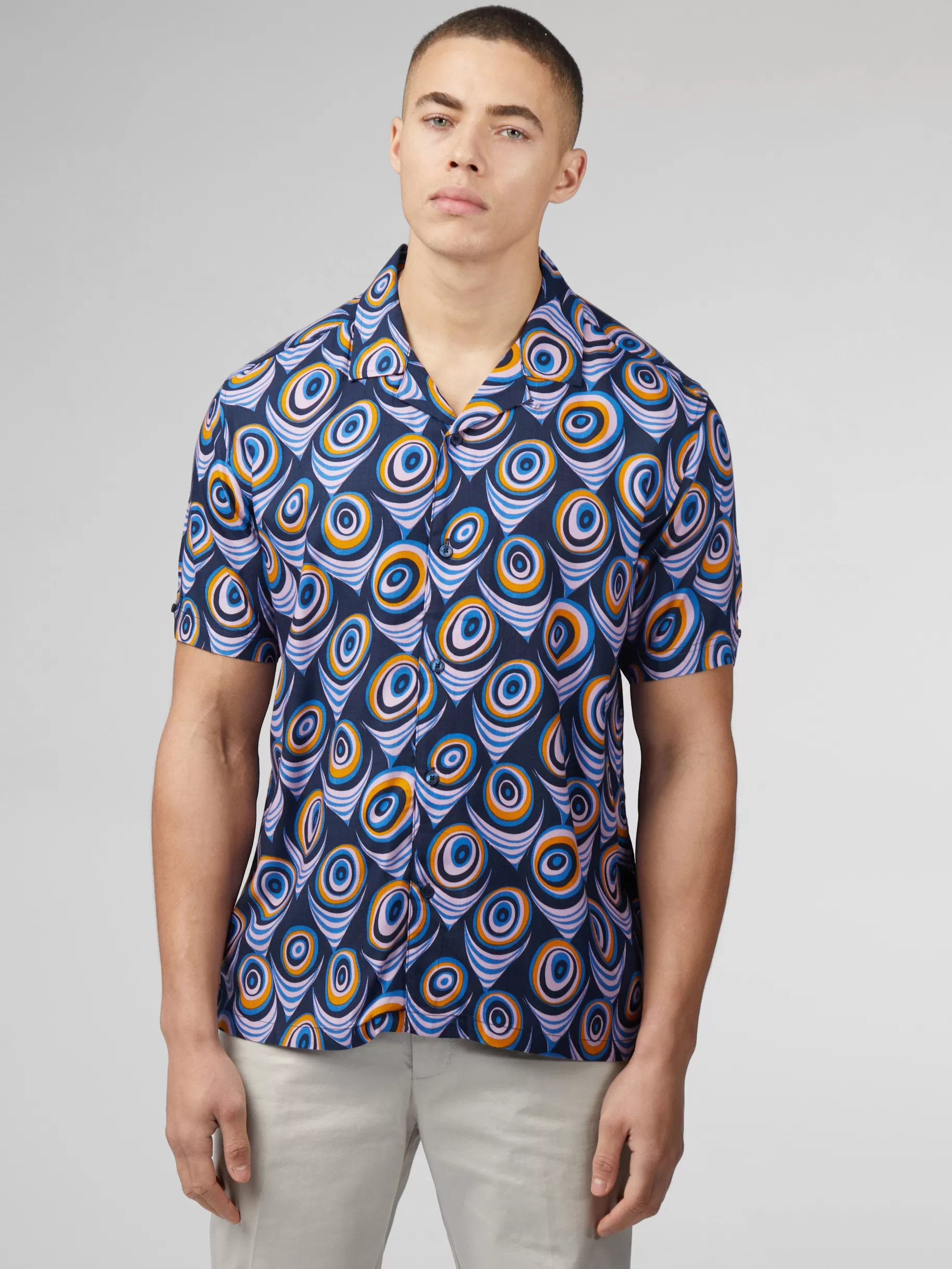 B By Psychedelic Print - >Ben Sherman New