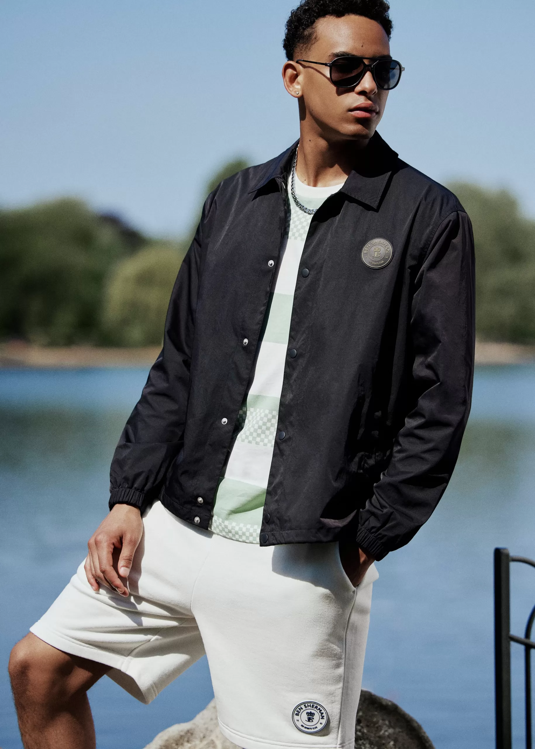 B By Sports Coach Jacket - >Ben Sherman Discount