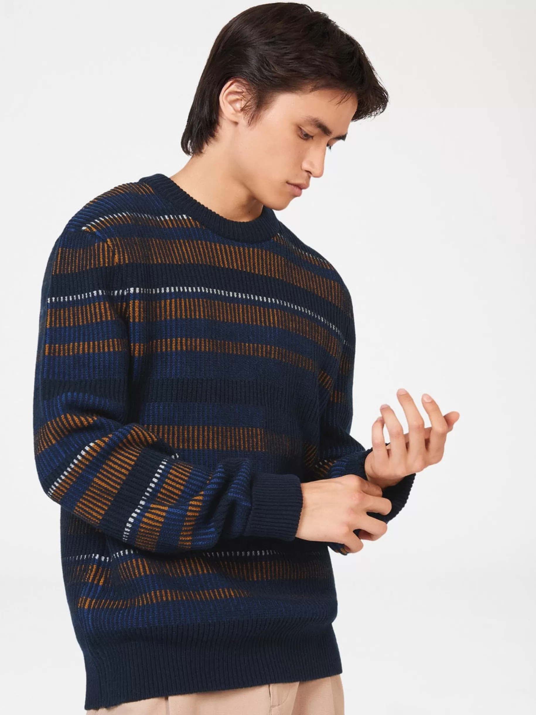 B By Stripe Knit Sweater>Ben Sherman Best