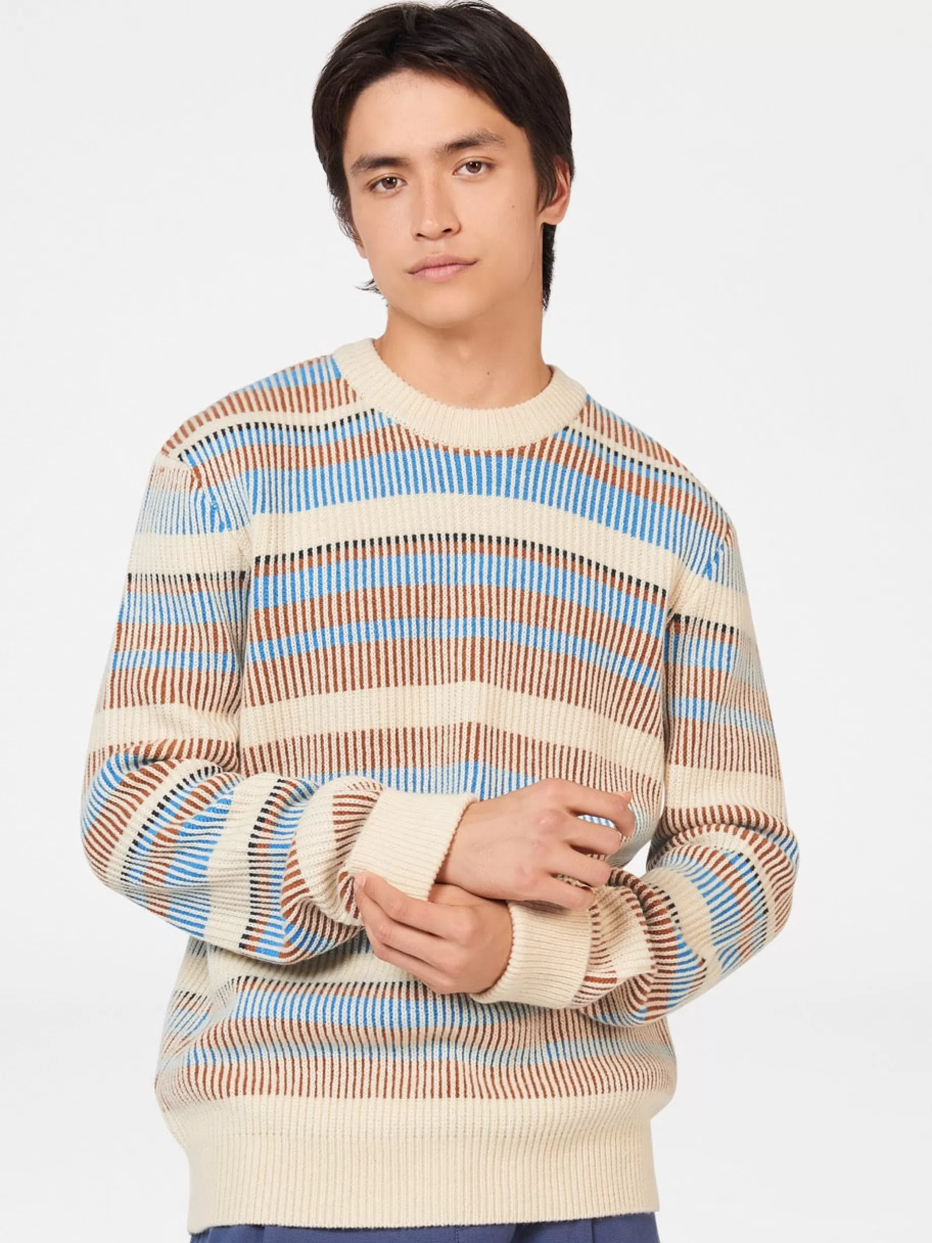 B By Stripe Knit Sweater - >Ben Sherman Best Sale