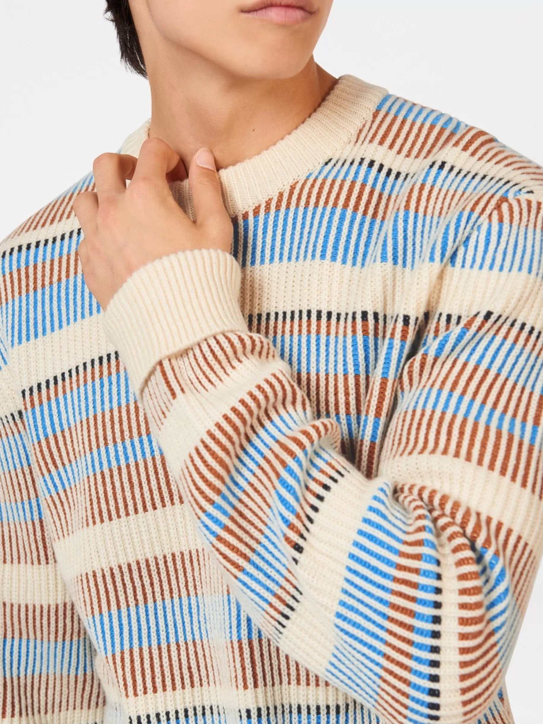 B By Stripe Knit Sweater - >Ben Sherman Best Sale