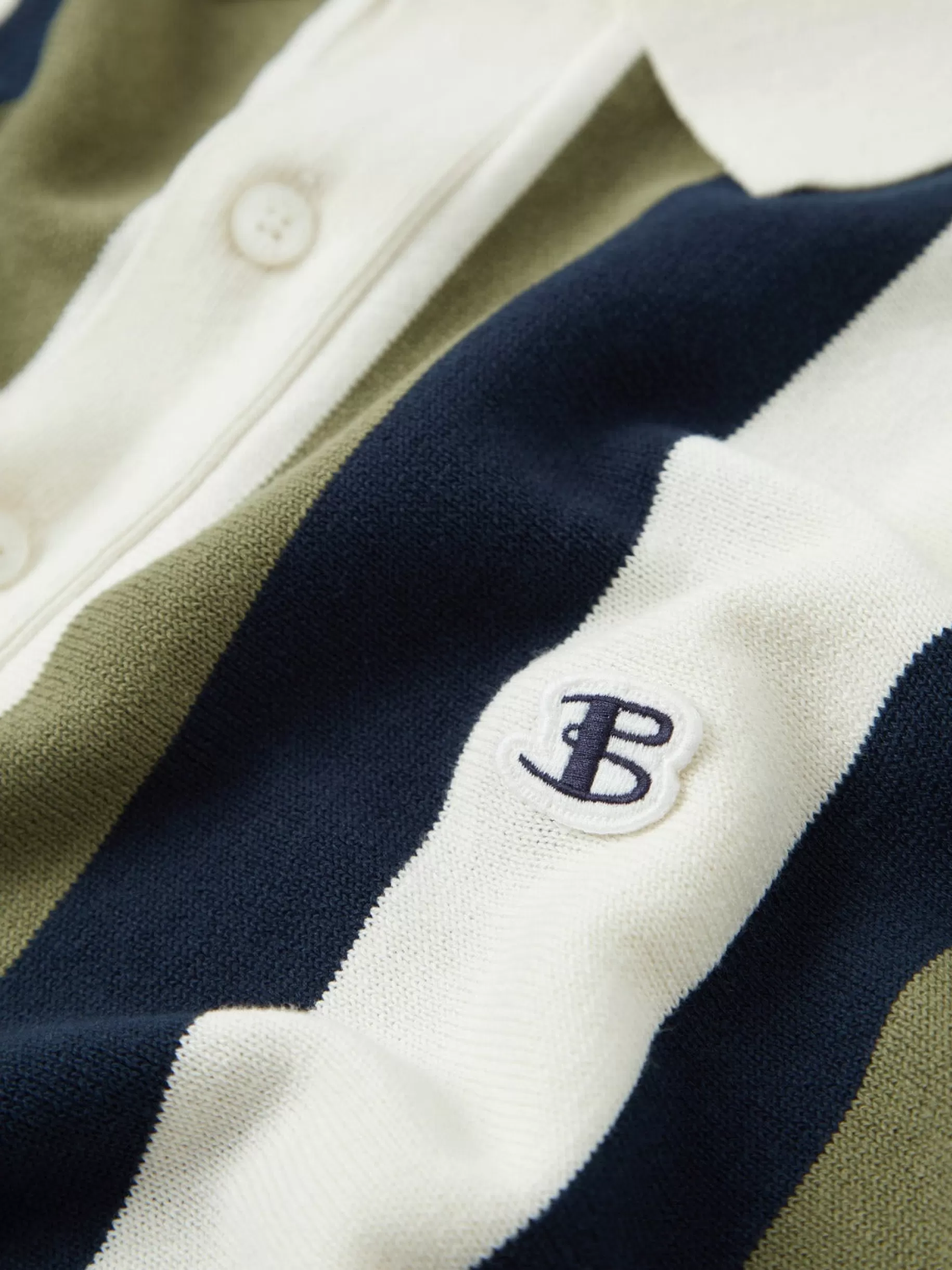 B By Vertical Stripe Knit Polo>Ben Sherman Cheap