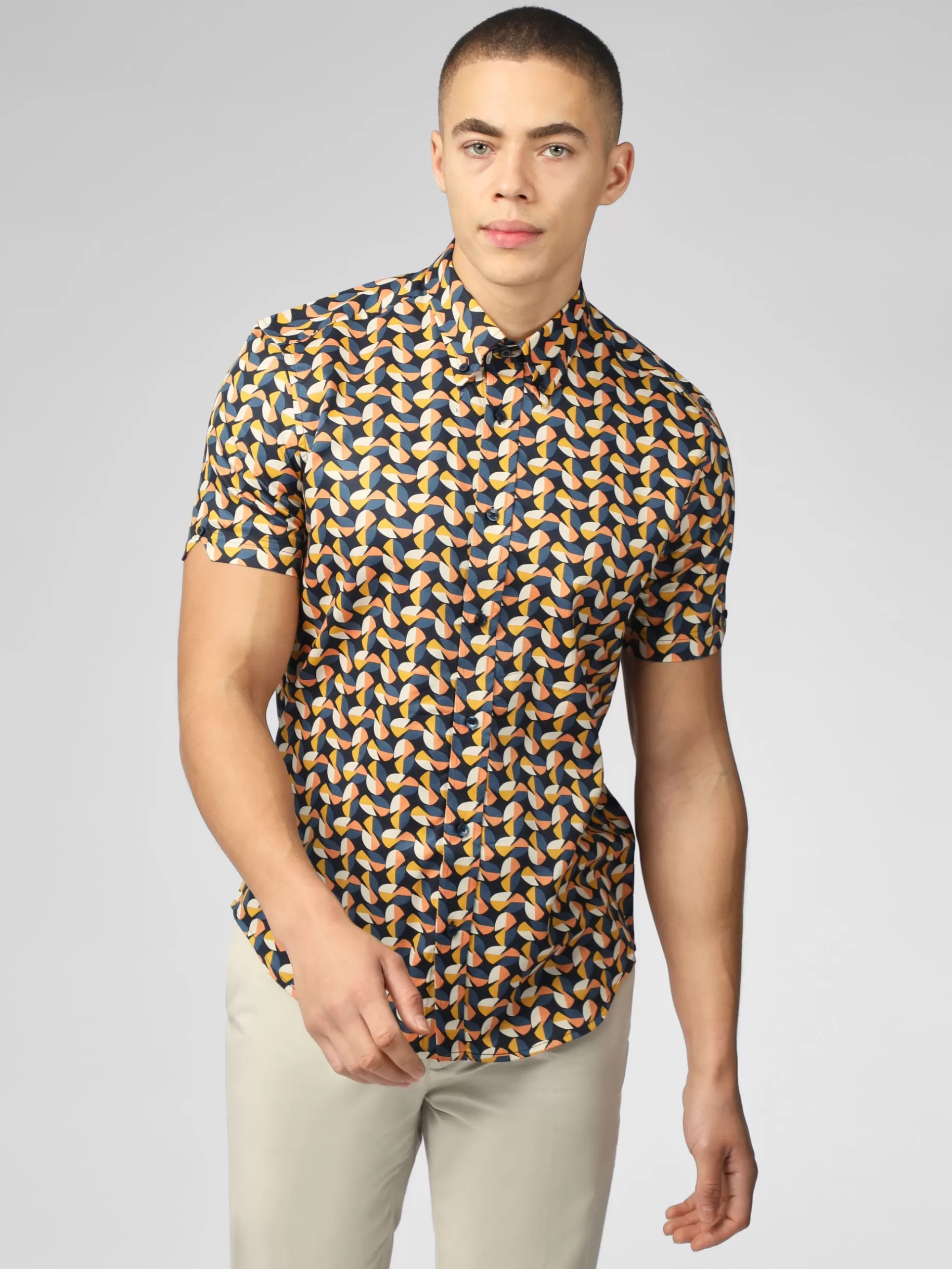 Bahaus Geo Print Shirt - >Ben Sherman Online