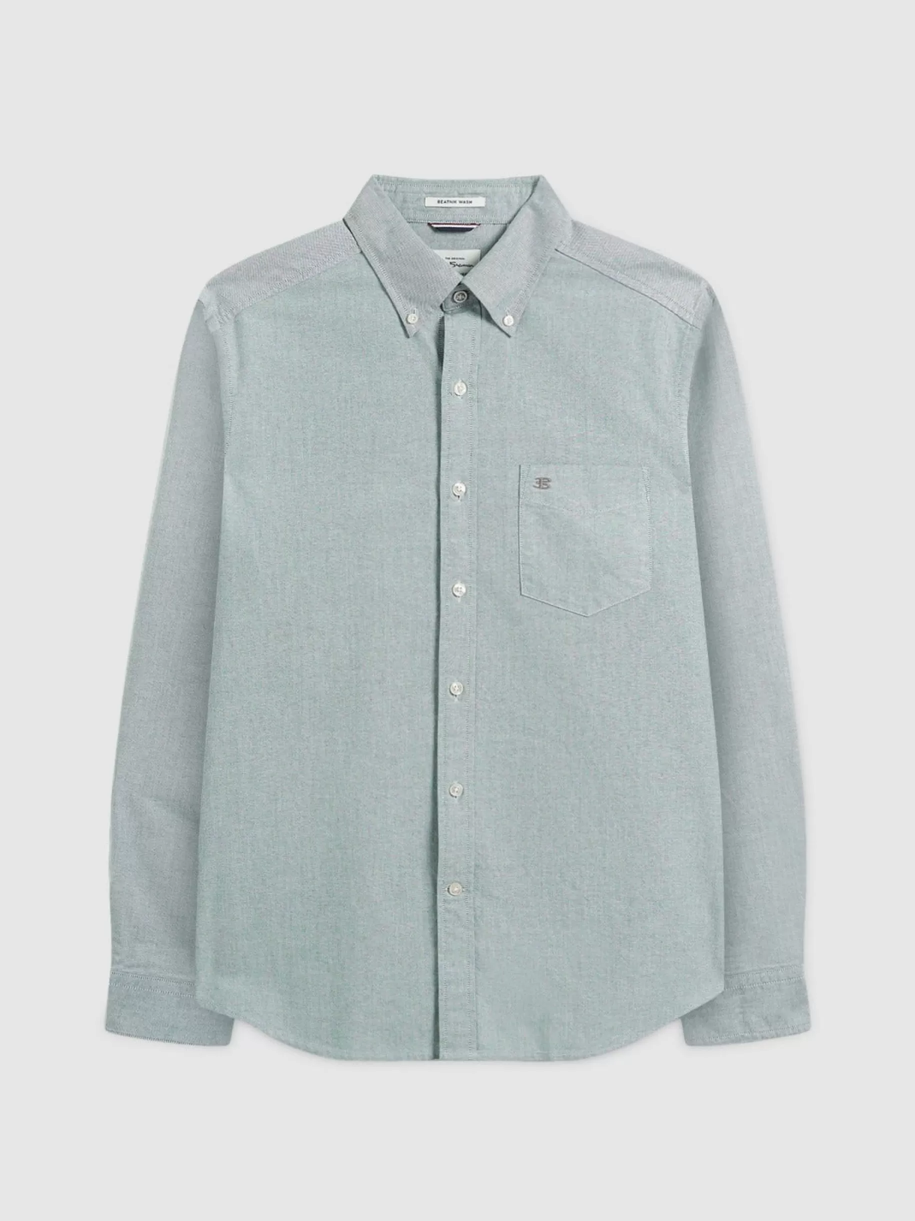 Beatnik Wash Long-Sleeve Shirt - Forest>Ben Sherman Discount