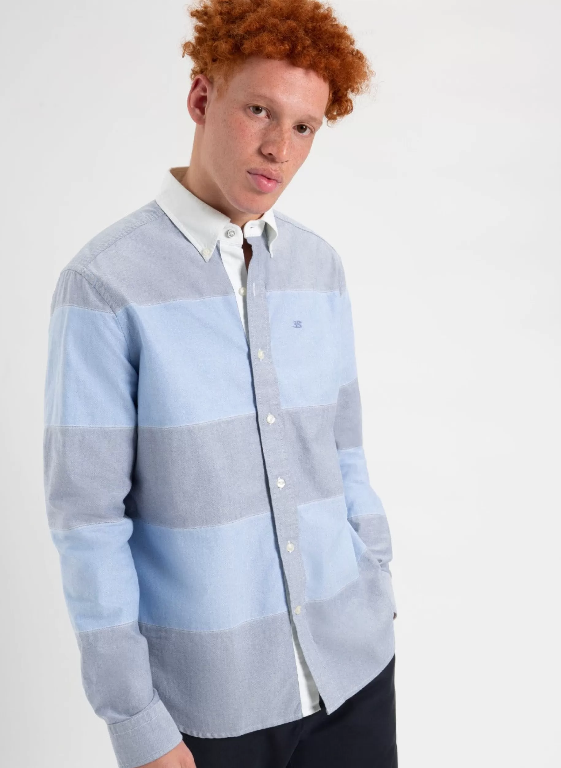 Brighton Oxford Garment Dye Rugby Shirt>Ben Sherman Fashion