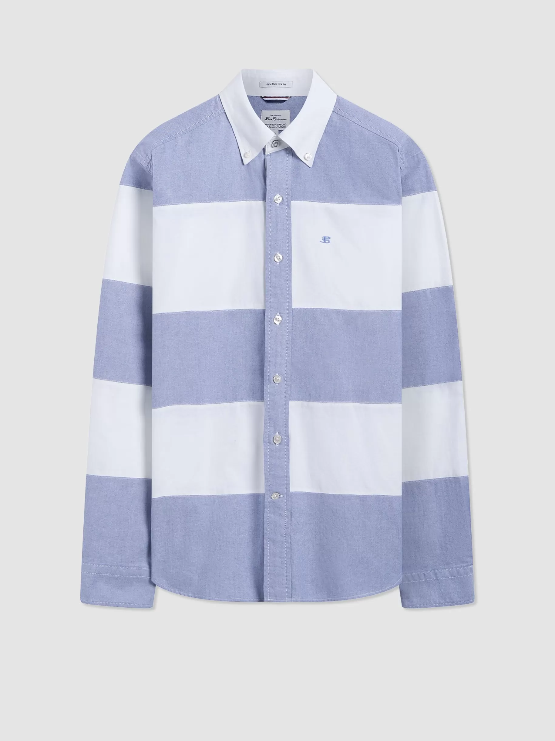 Brighton Oxford Organic Garment Dye Rugby Shirt>Ben Sherman Clearance