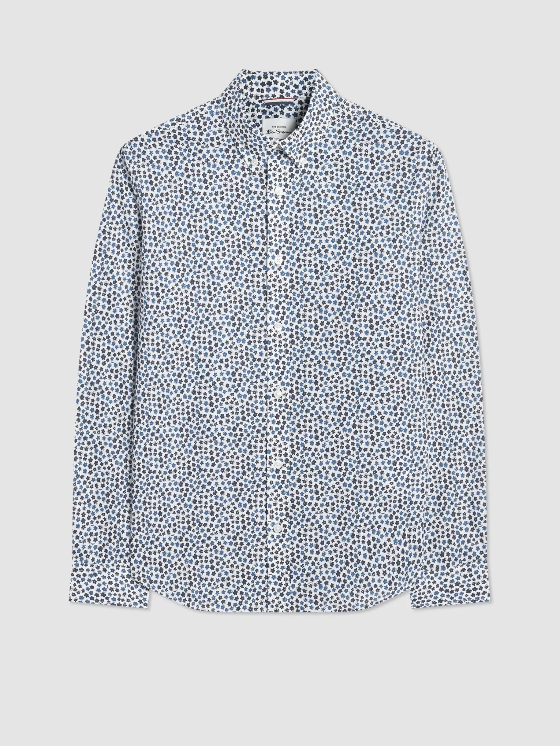 Ditsy Floral Print Long Sleeve Shirt>Ben Sherman Outlet