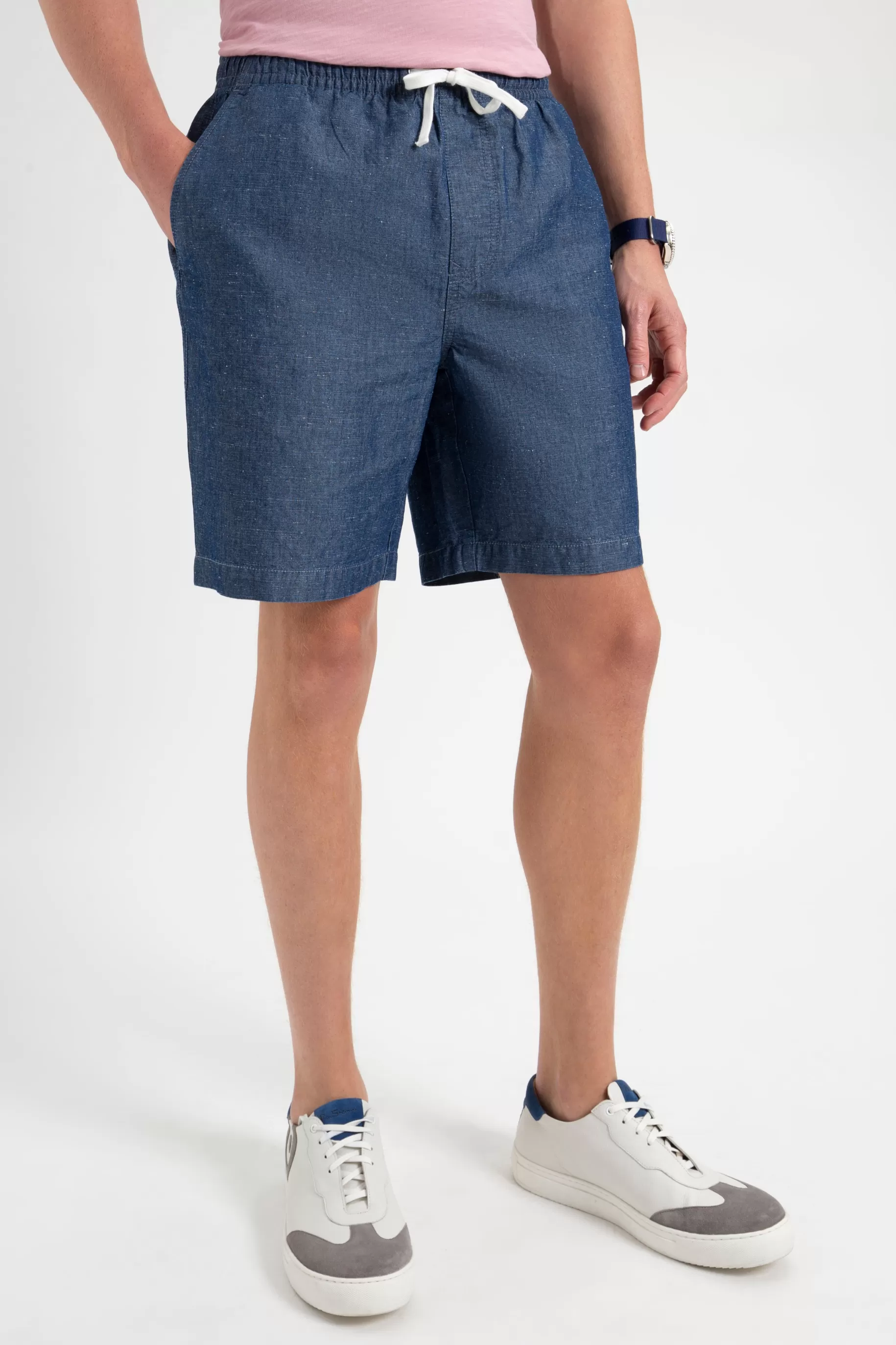 Hastings Organic Chambray Chino Deck Short>Ben Sherman Cheap