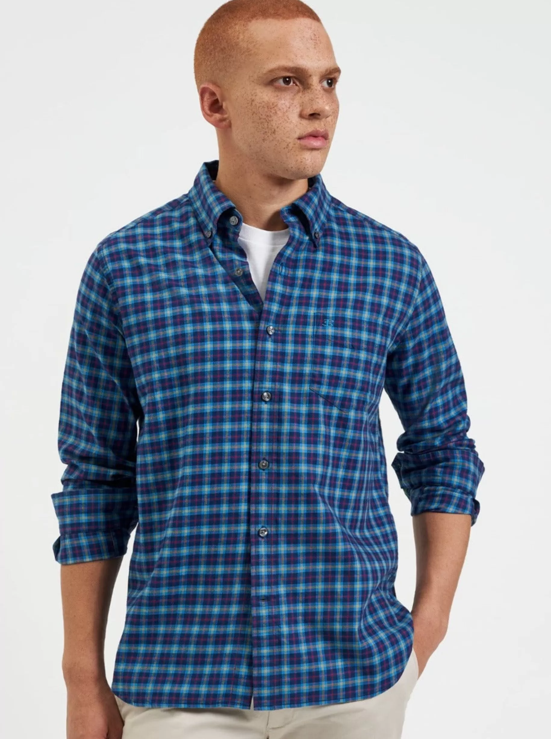 House Tartan Twill Shirt - >Ben Sherman Clearance