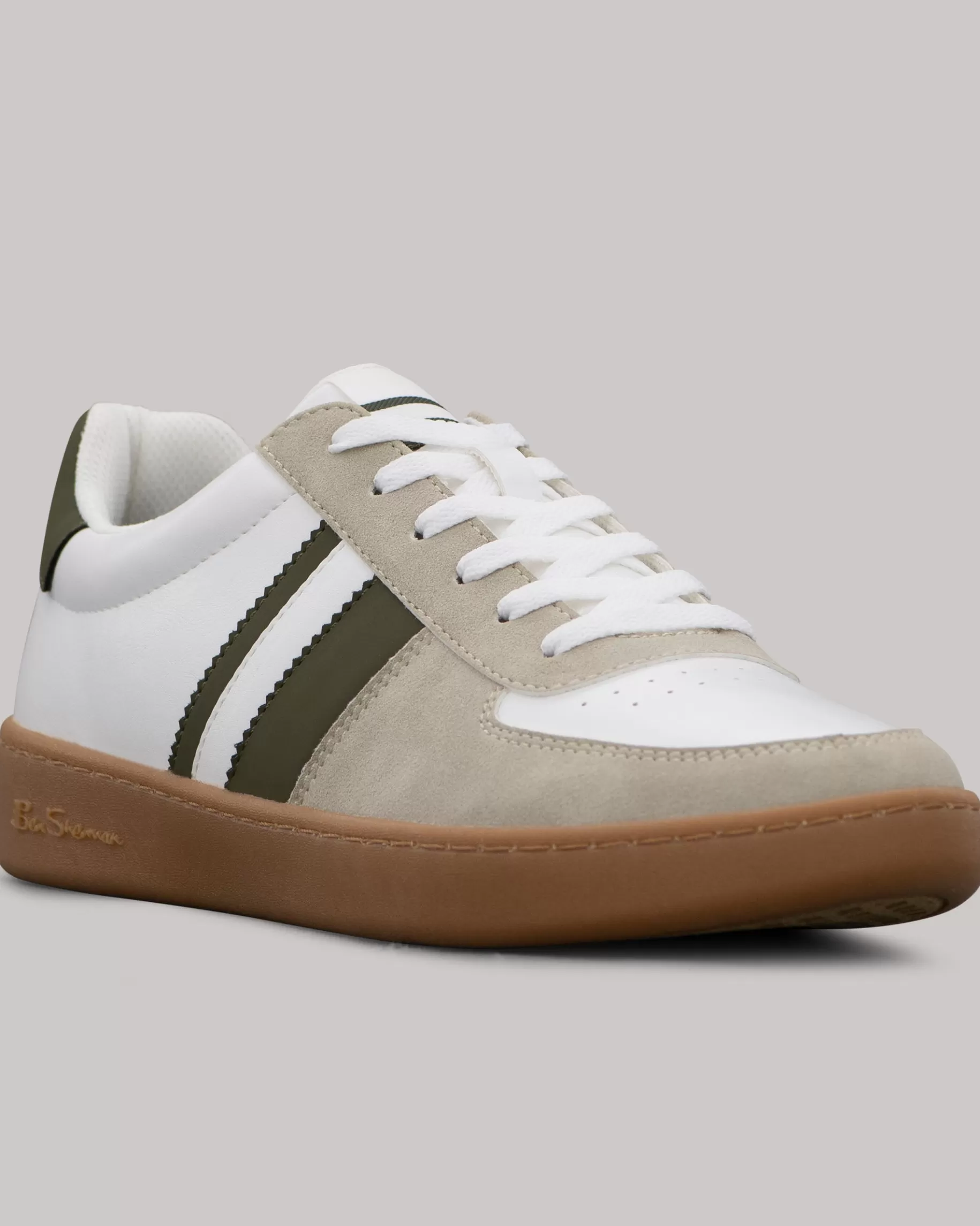 Hyde Olive Stripe Sneaker - >Ben Sherman Best