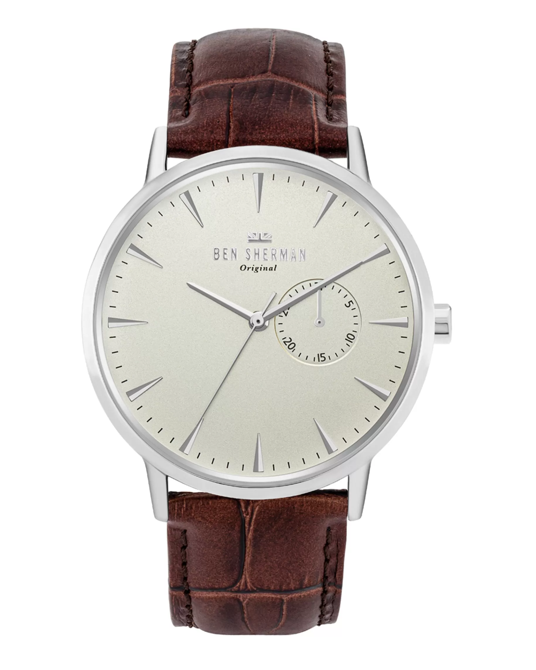 Men's Portobello Professional Multi Watch - Brown/White/Silver>Ben Sherman Best