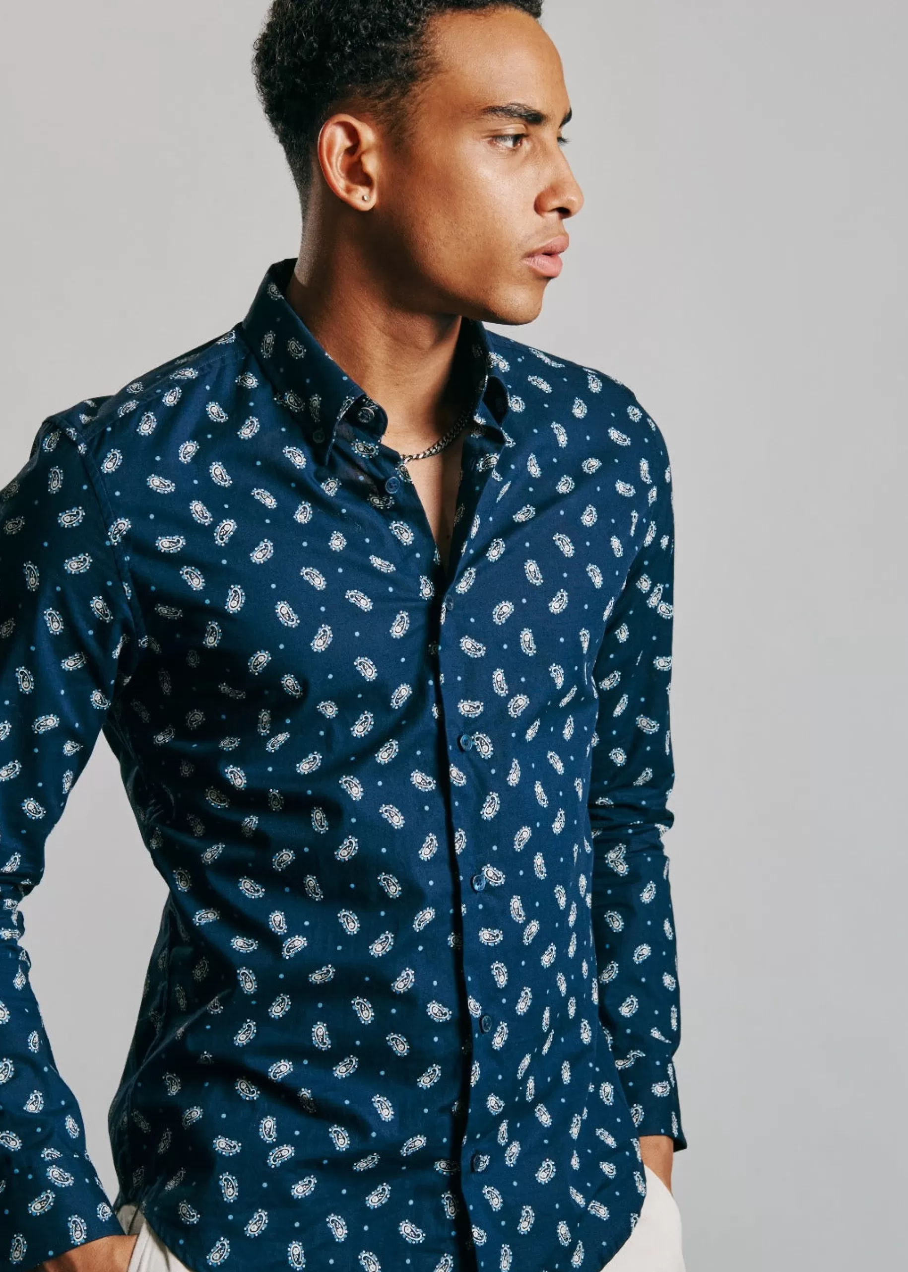 Micro Paisley Print Shirt - >Ben Sherman Cheap