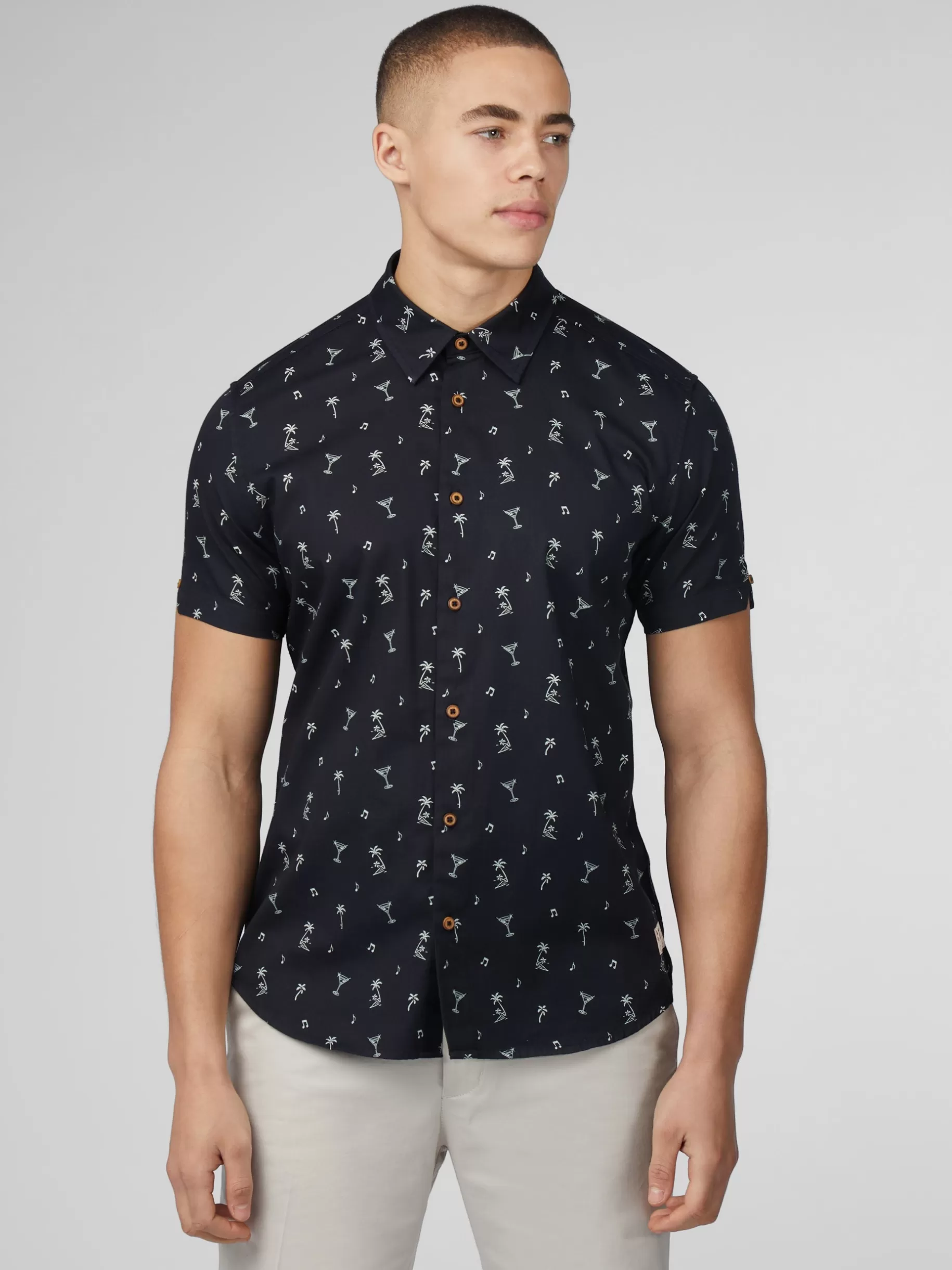 Scattered Print Shirt - >Ben Sherman Best