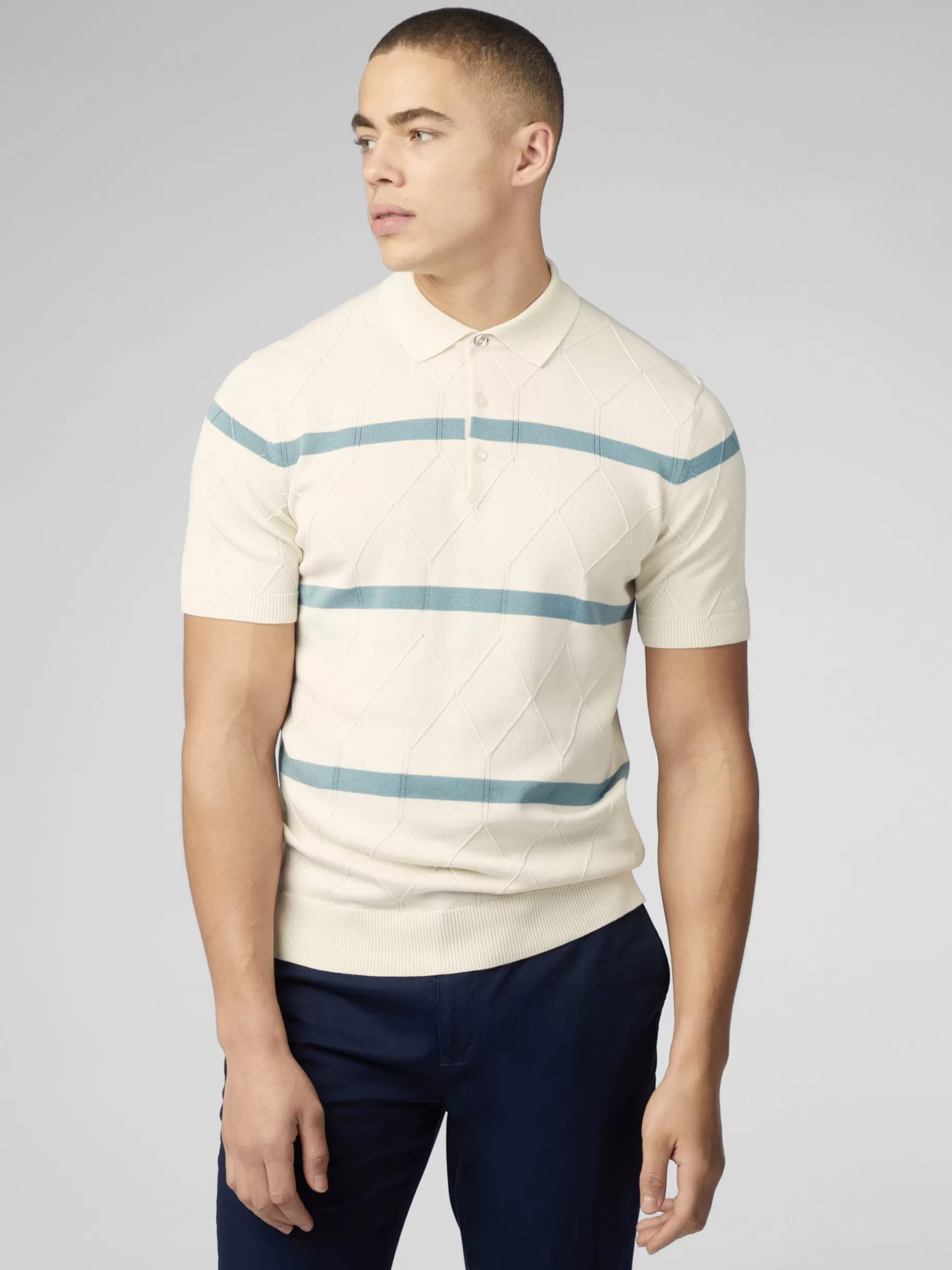 Signature Argyle Stripe Polo - >Ben Sherman Online