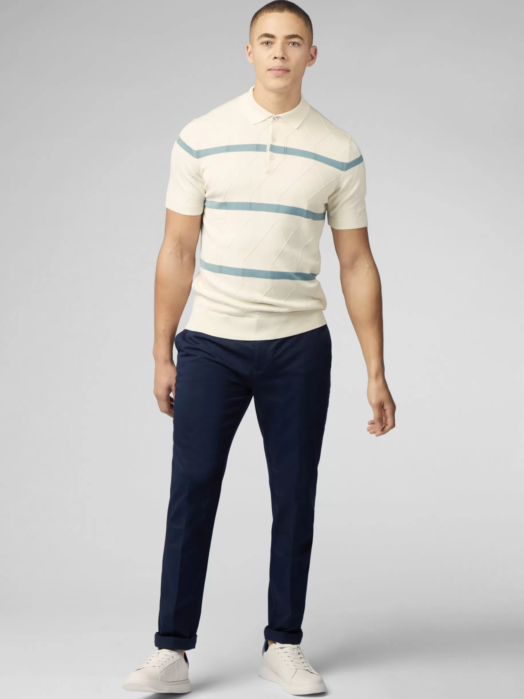 Signature Argyle Stripe Polo - >Ben Sherman Online