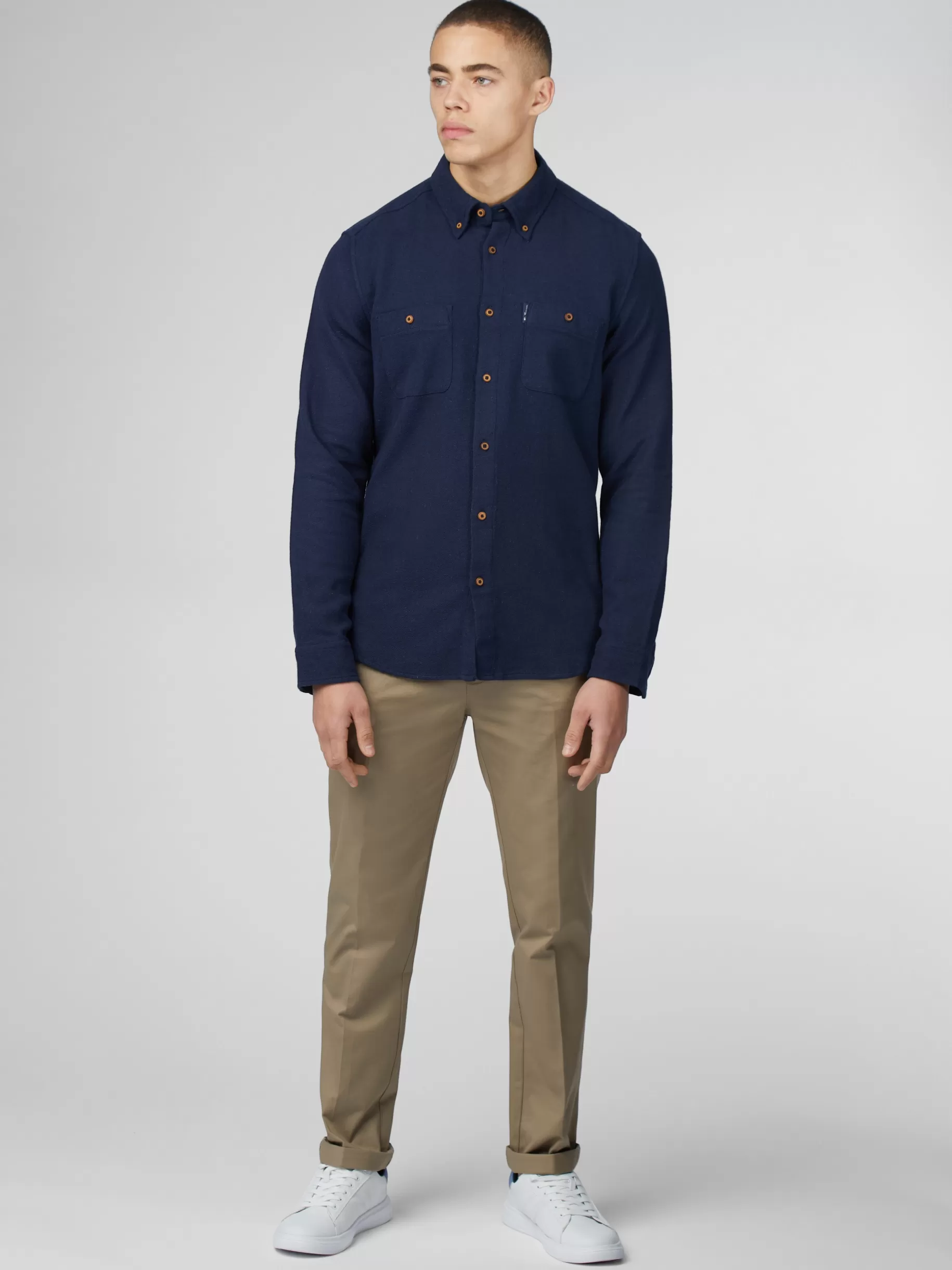 Signature Boucle Shirt Shirt - >Ben Sherman Sale