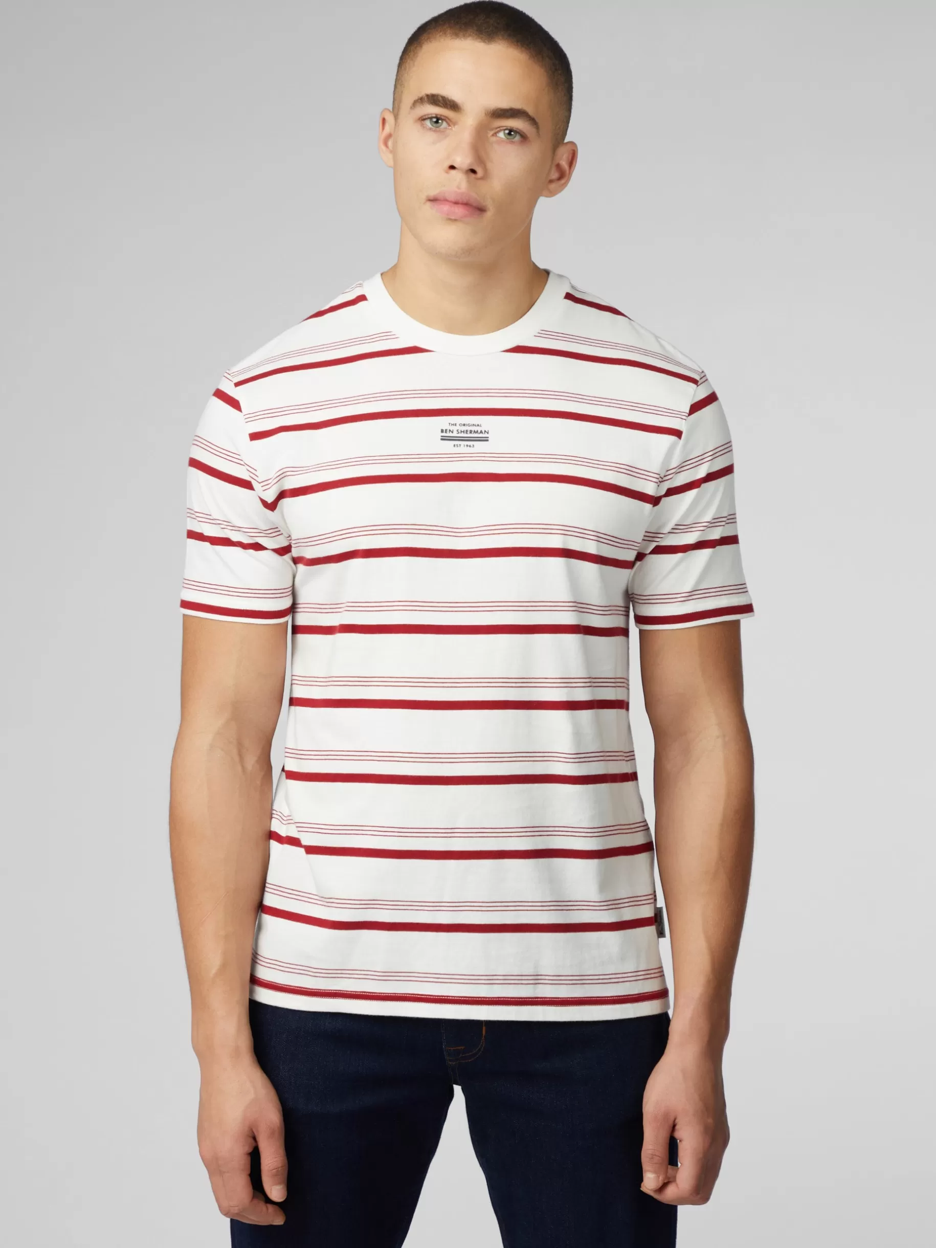 Signature Fine Stripe Tee - >Ben Sherman Best Sale