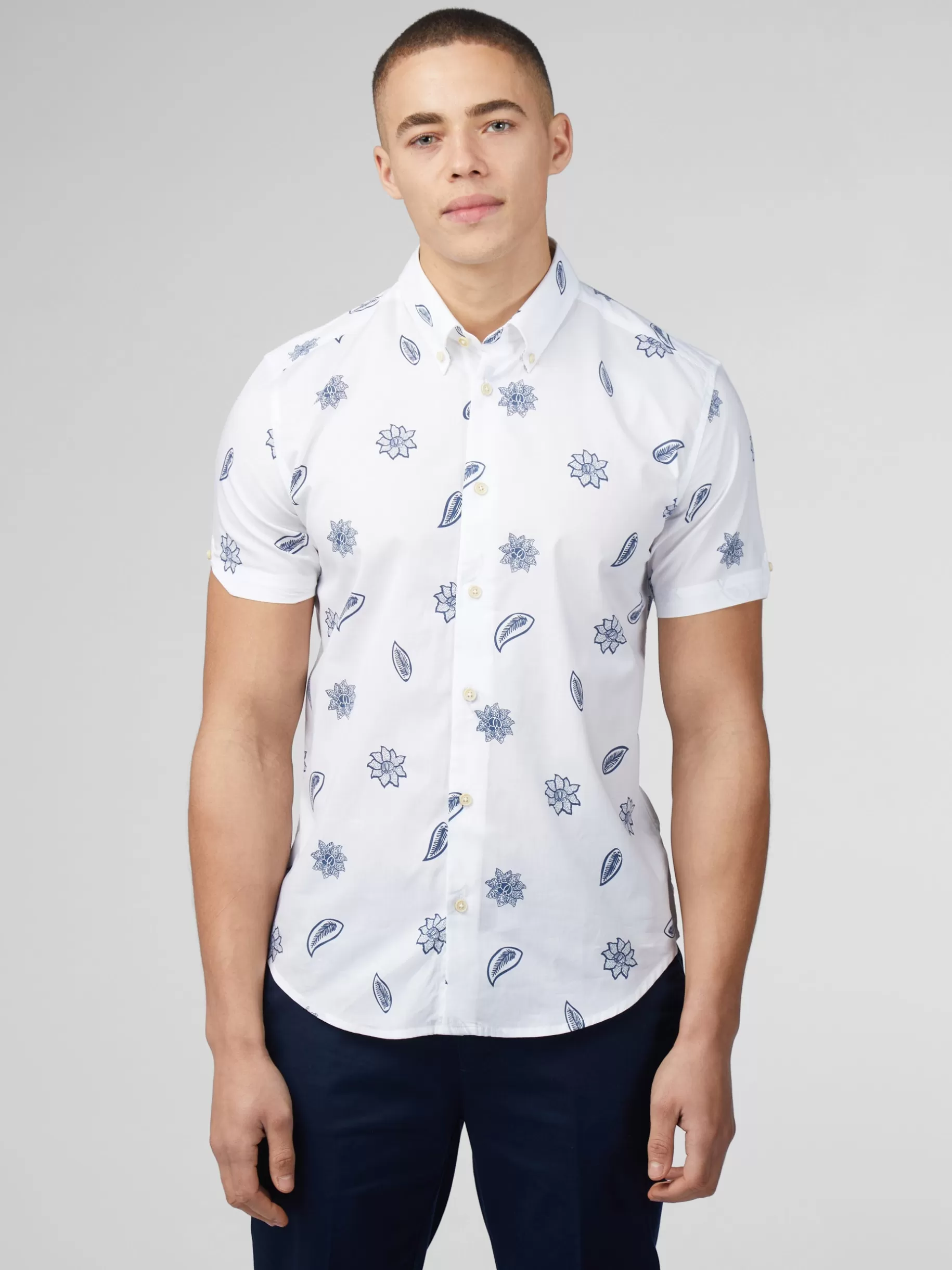 Signature Floral Print Shirt - >Ben Sherman Cheap