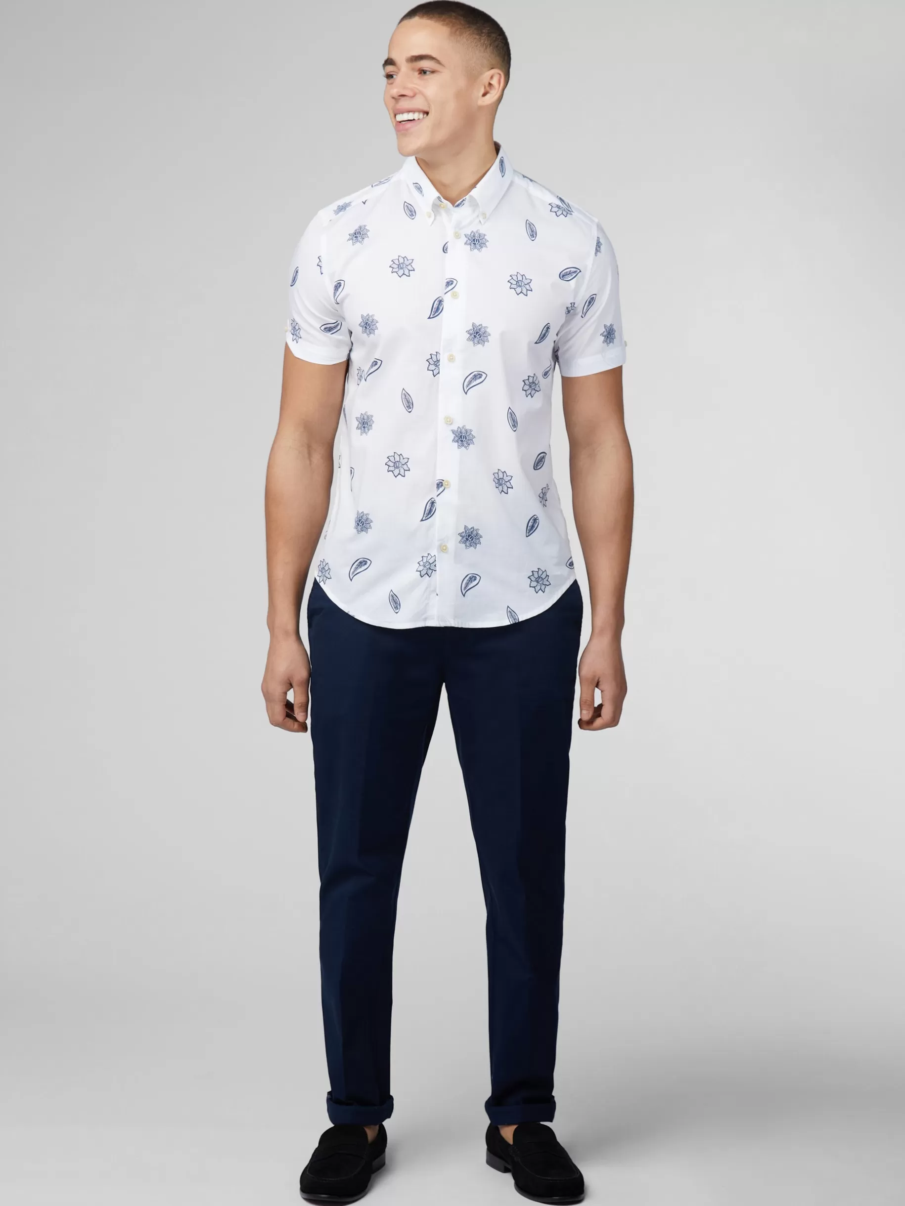 Signature Floral Print Shirt - >Ben Sherman Cheap