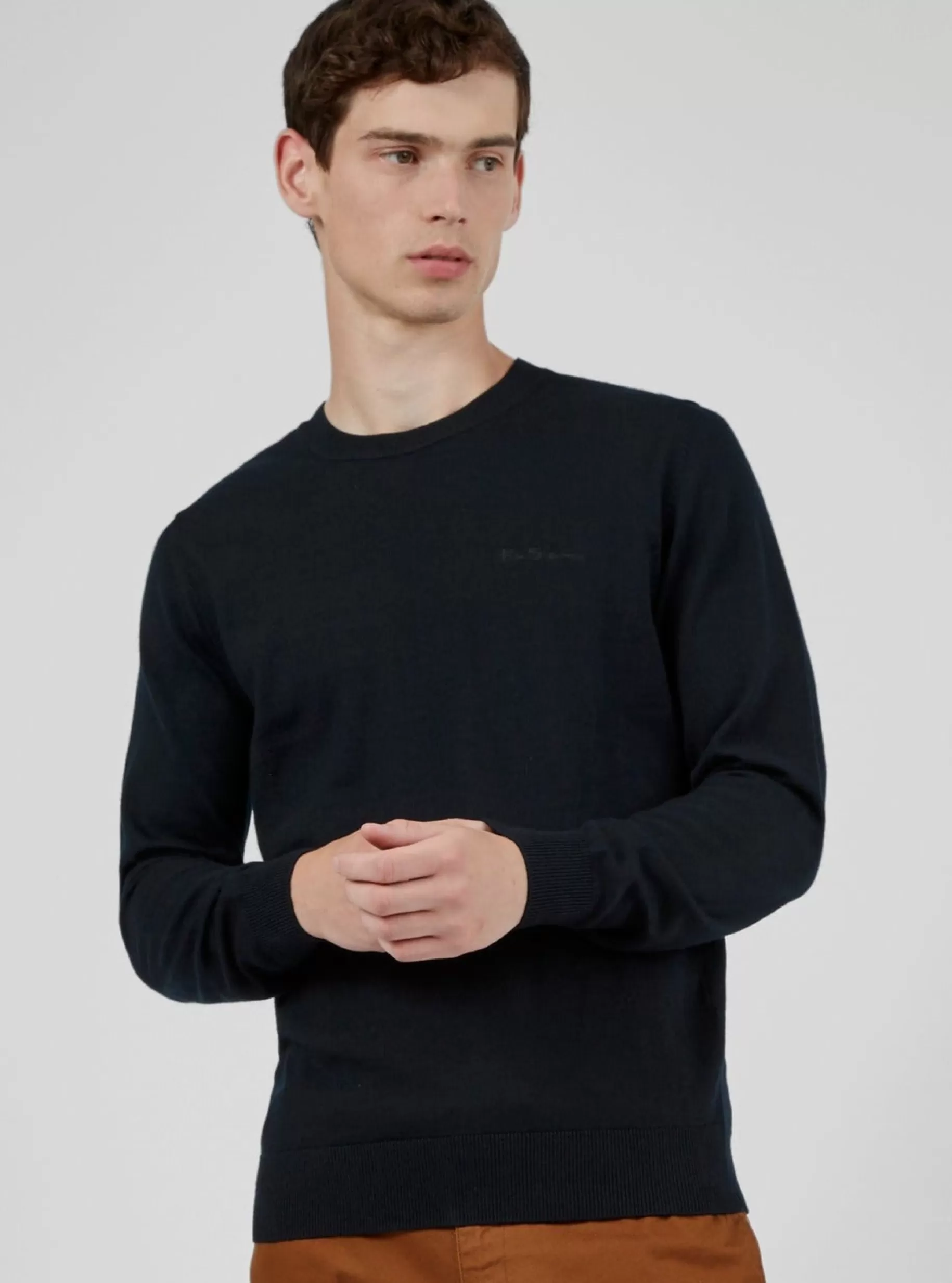 Signature Knit Crewneck Sweater - >Ben Sherman Clearance