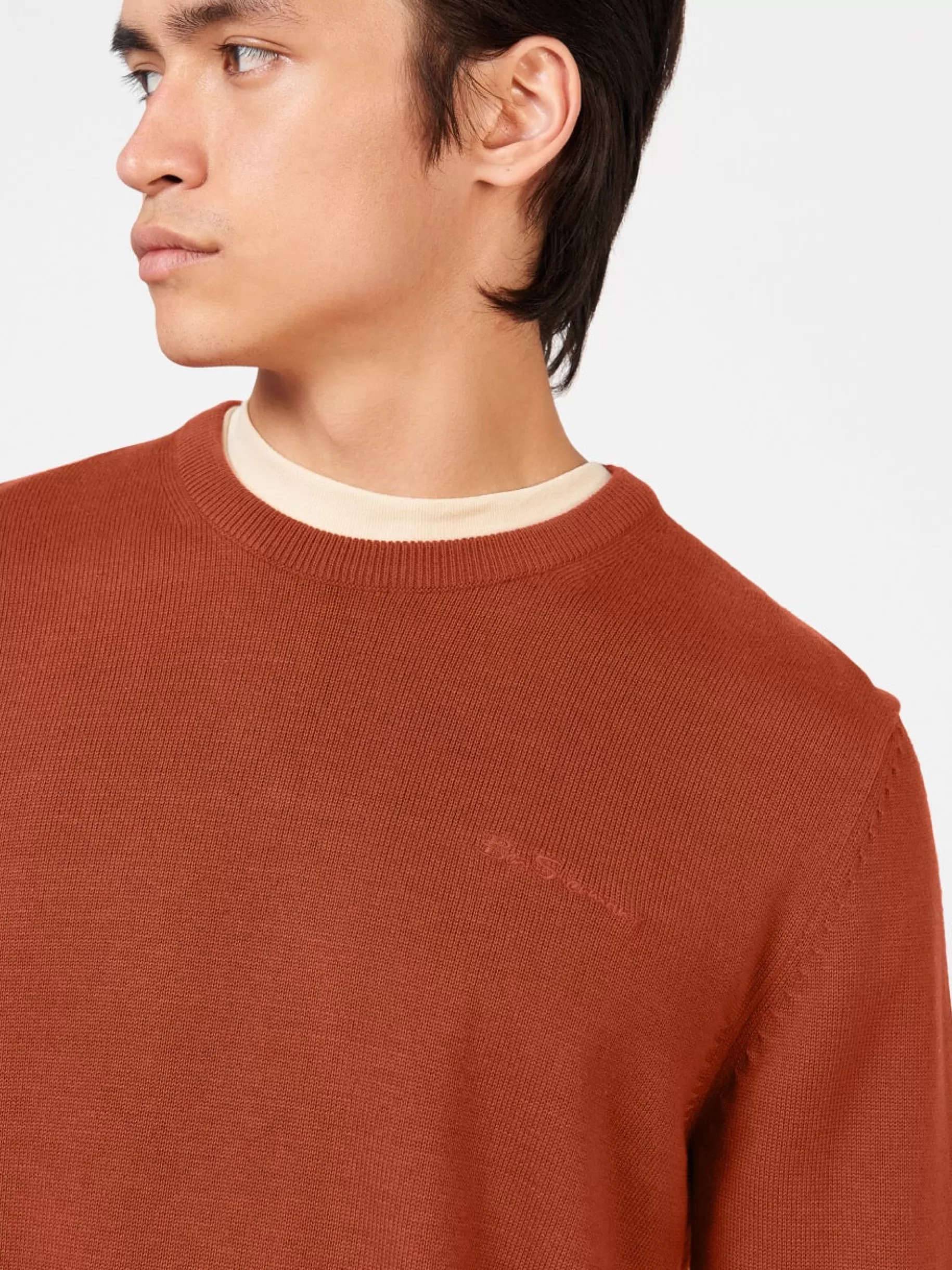 Signature Knitted Crewneck Sweater - >Ben Sherman Store