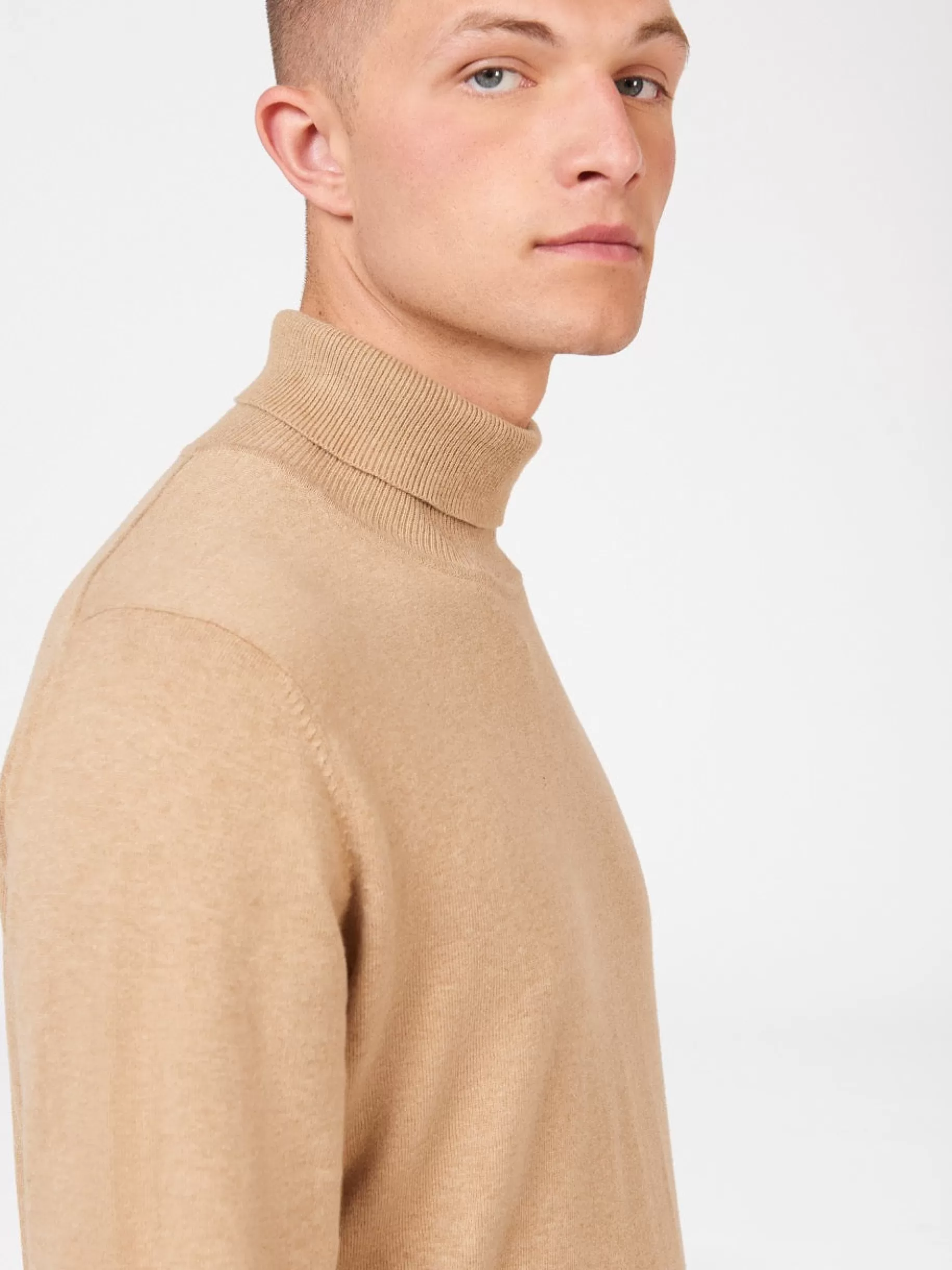 Signature Knitted Roll Neck Sweater - >Ben Sherman New