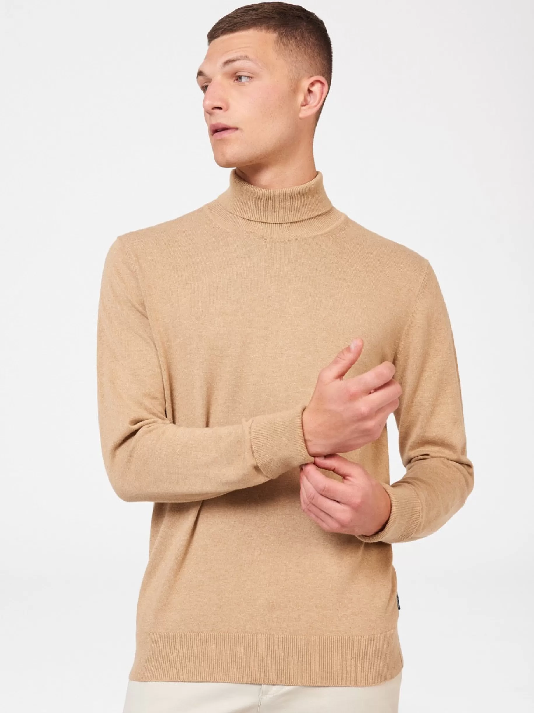 Signature Knitted Roll Neck Sweater - >Ben Sherman New