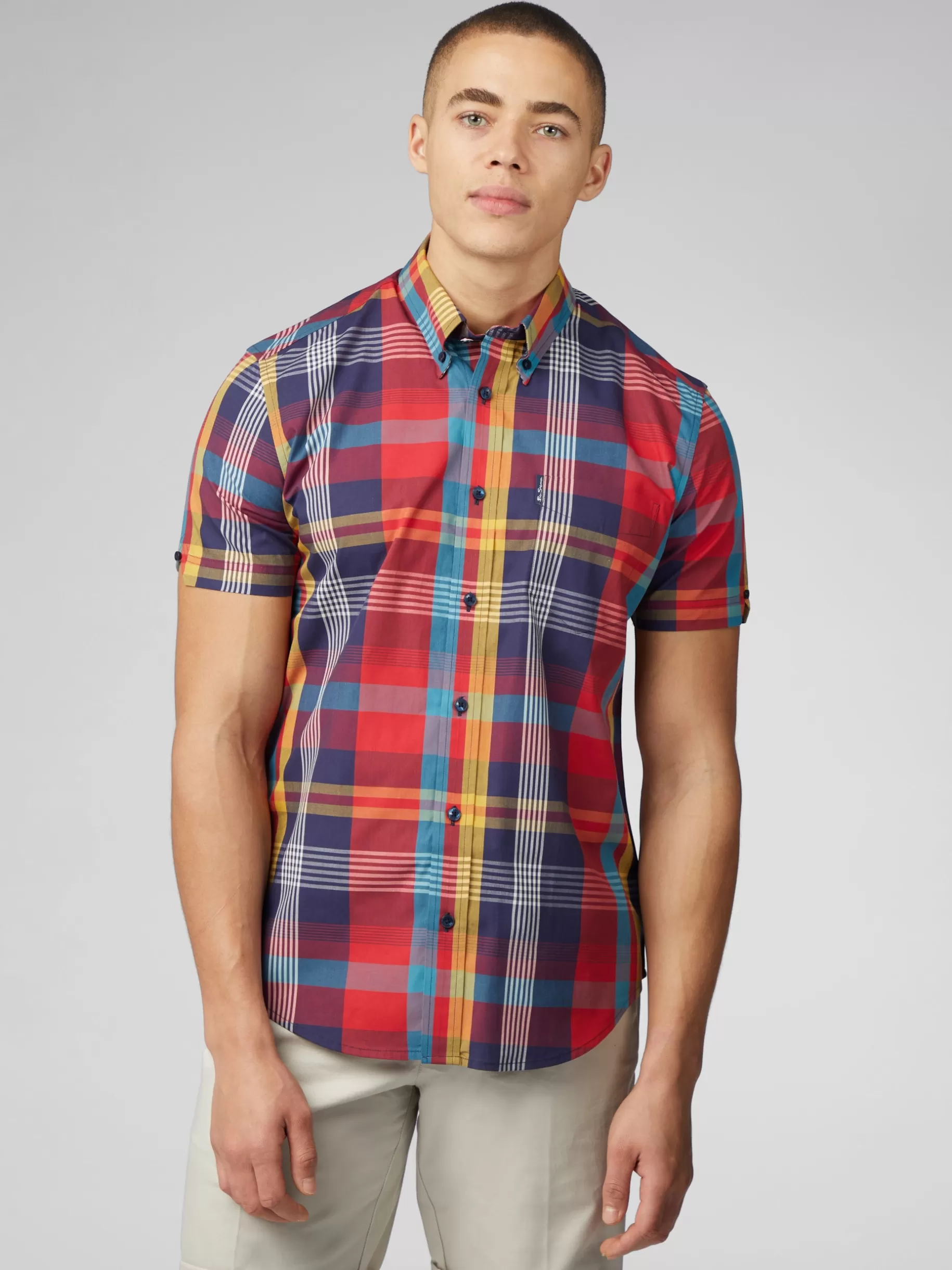 Signature Large Madras Check Shirt - >Ben Sherman Flash Sale