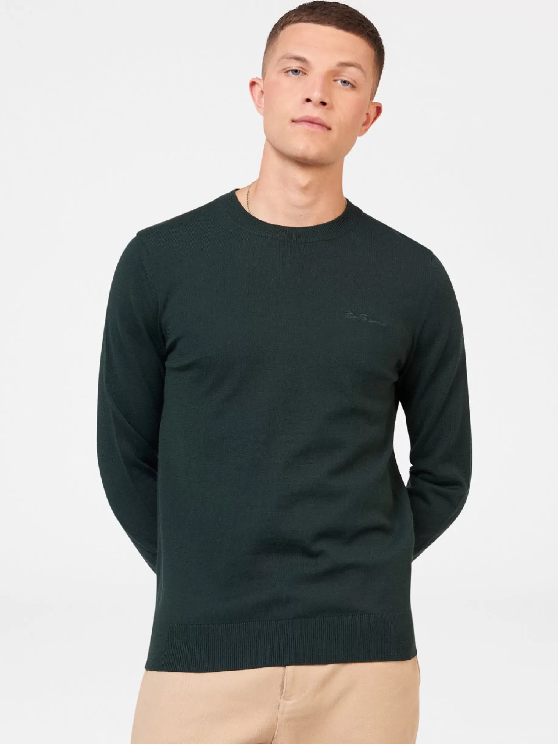 Signature Merino Crewneck Sweater - >Ben Sherman Best