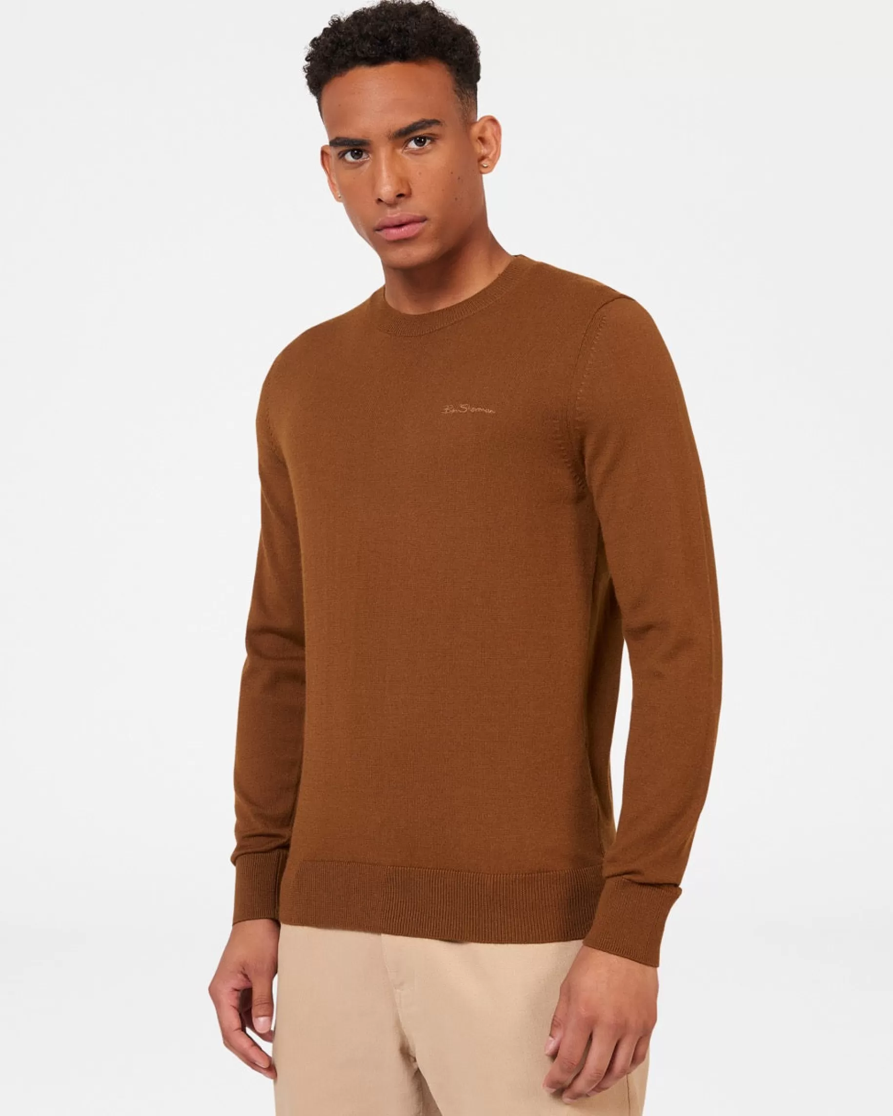 Signature Merino Crewneck Sweater - >Ben Sherman Best