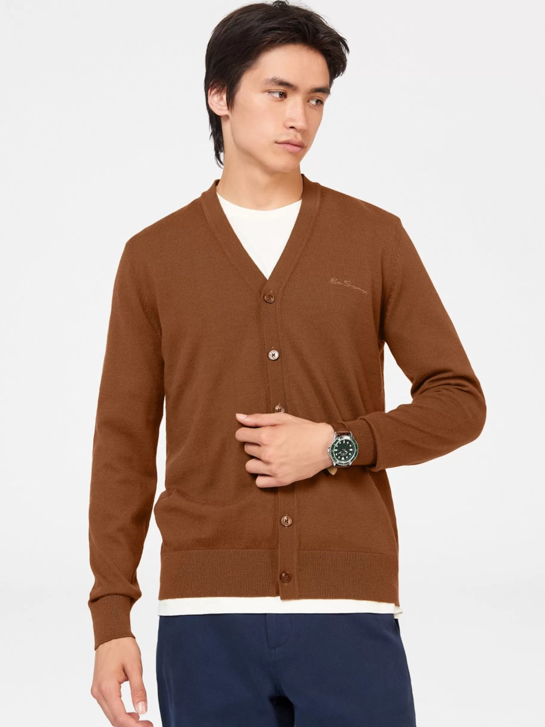 Signature Merino Knit Cardigan>Ben Sherman Best