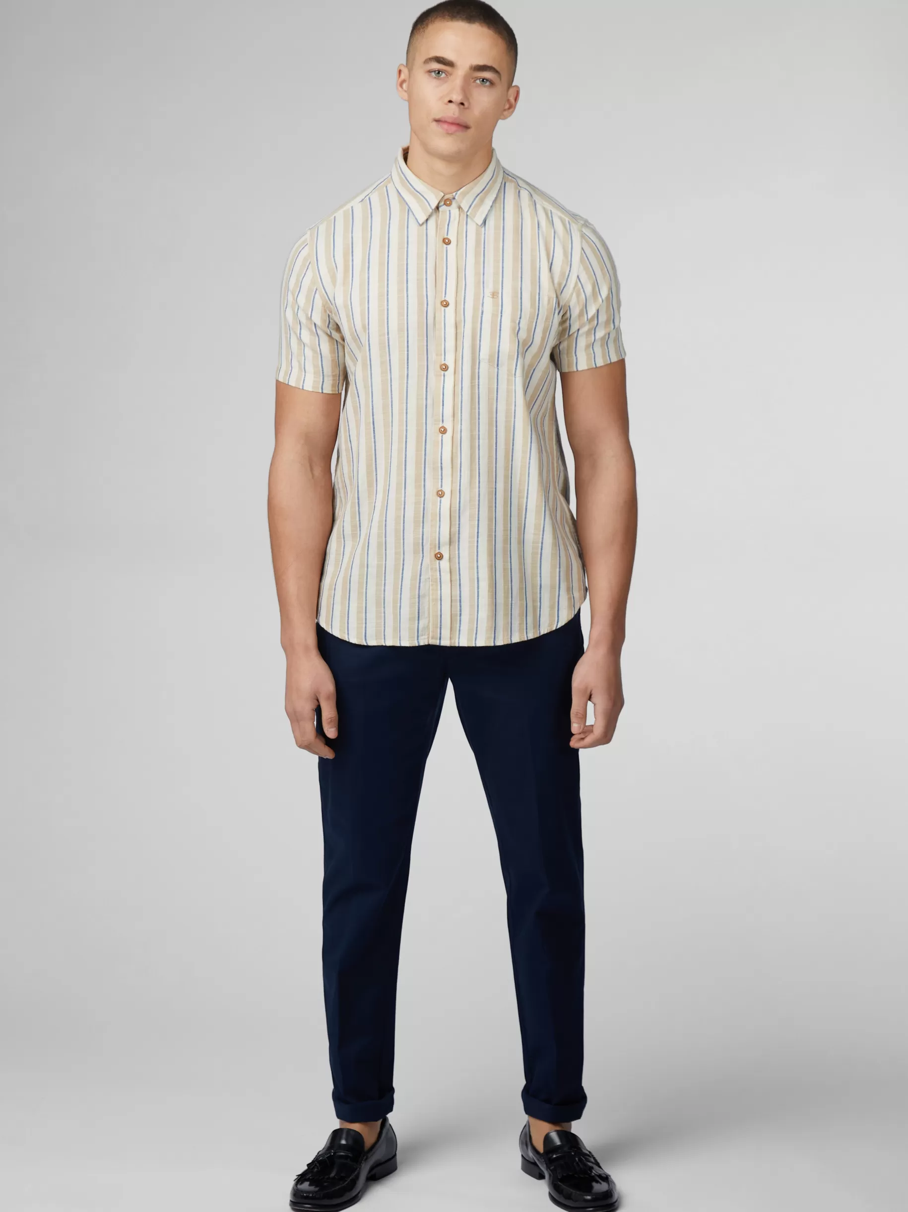 Signature Mod Stripe Shirt - >Ben Sherman Store