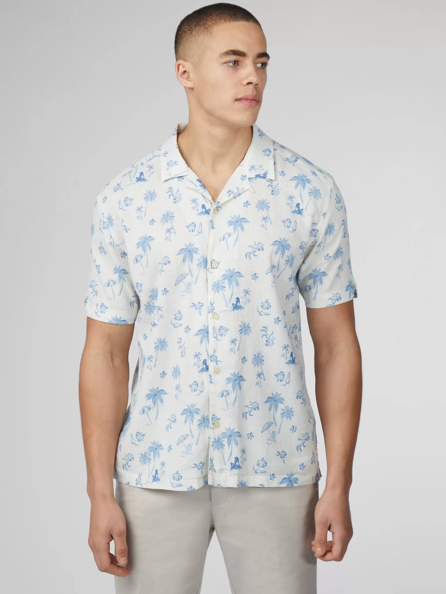 Signature Resort Print Shirt - >Ben Sherman Sale