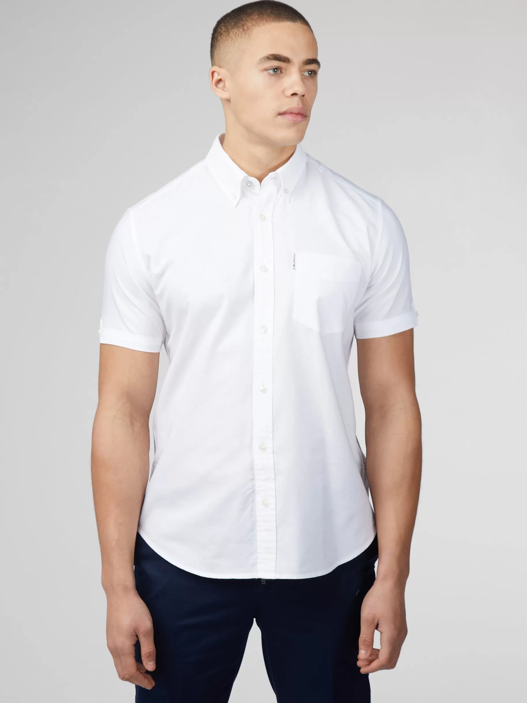 Signature Short Sleeve Oxford Shirt - >Ben Sherman Clearance