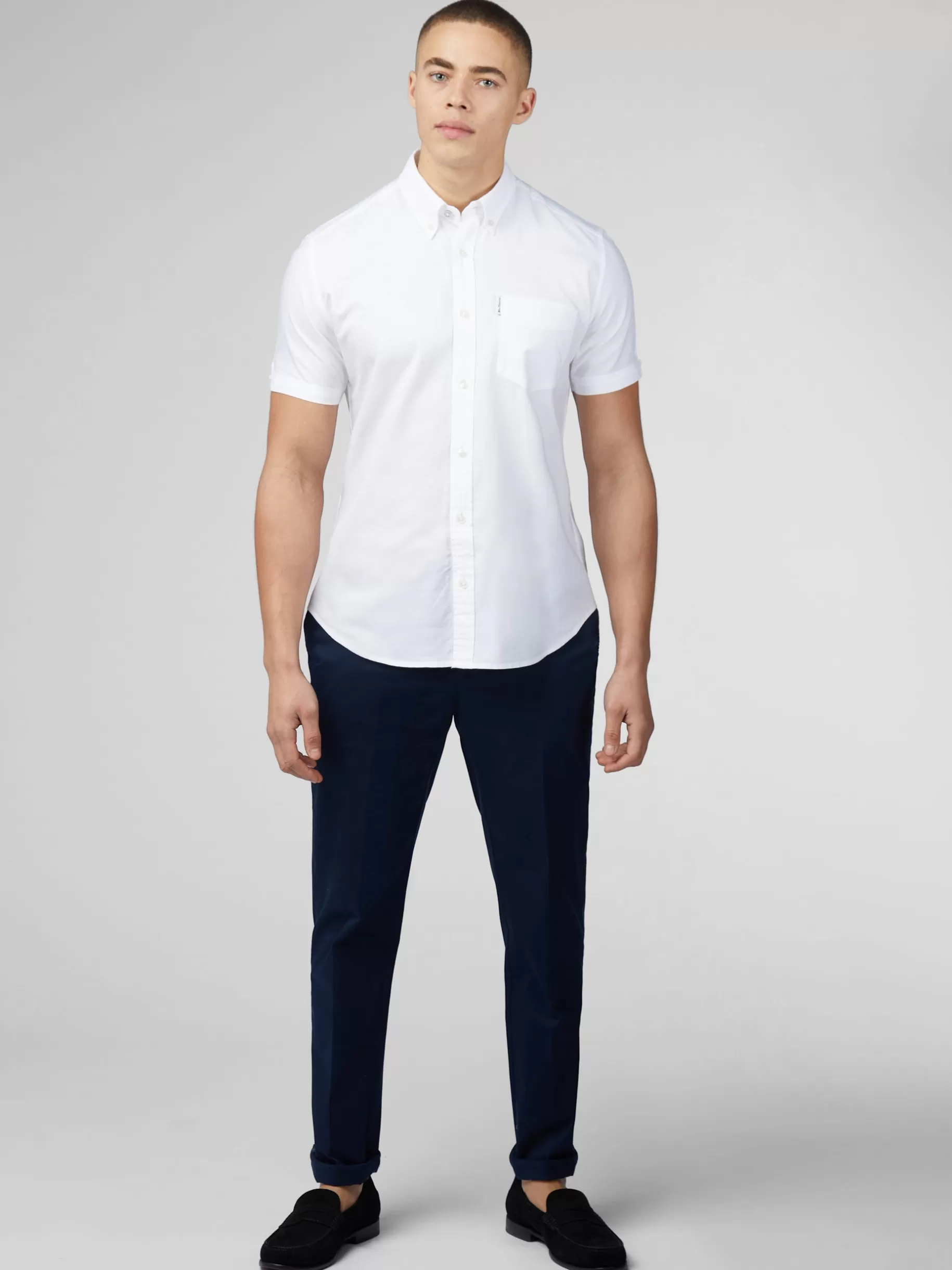 Signature Short Sleeve Oxford Shirt - >Ben Sherman Clearance