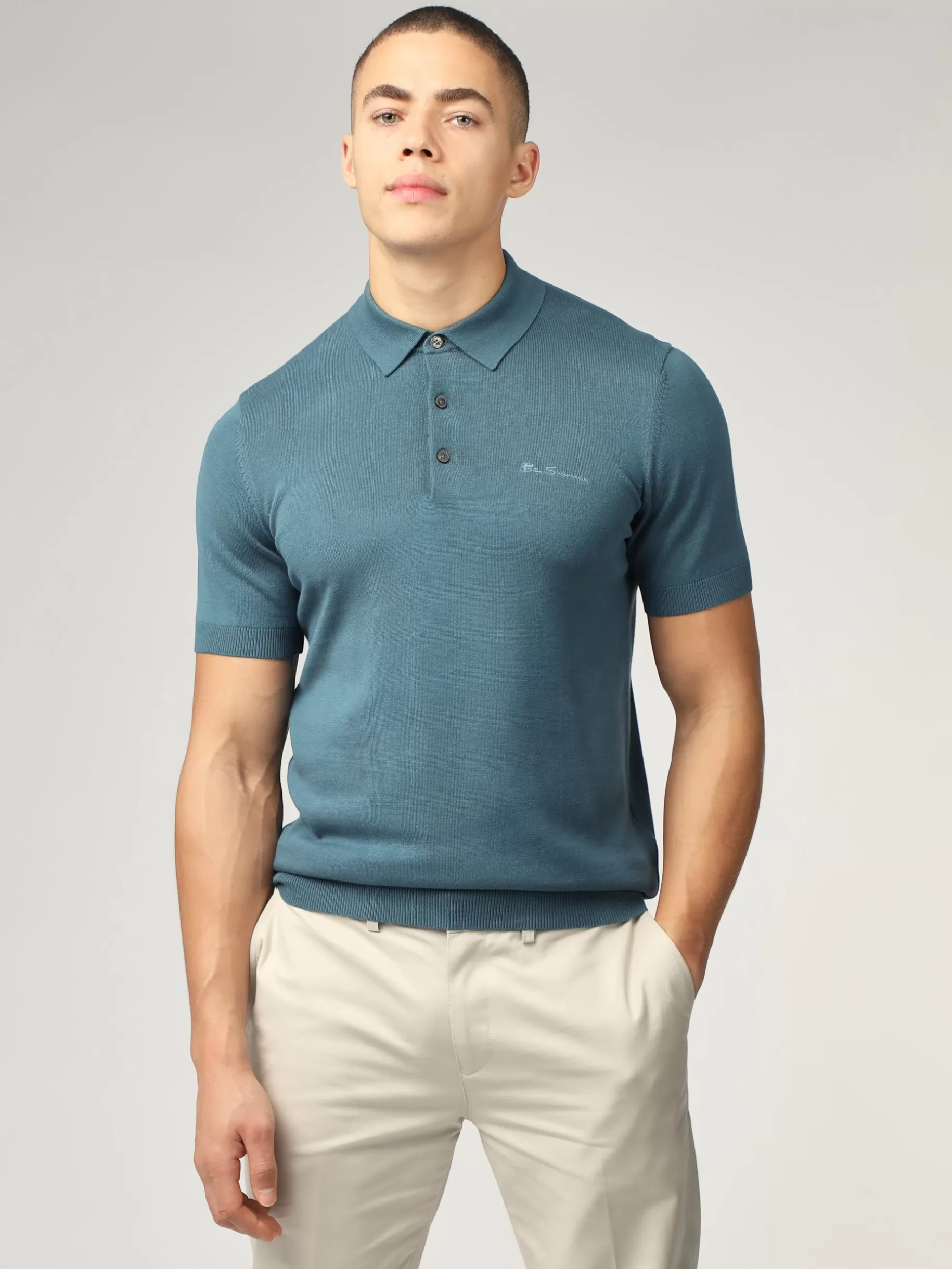 Signature Short Sleeve Polo - >Ben Sherman Hot