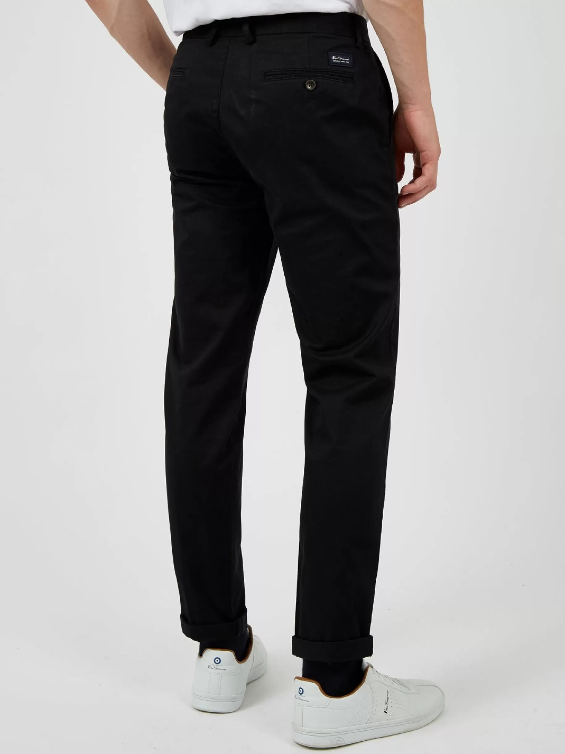 Signature Slim Stretch Chino Pant - Black>Ben Sherman Discount