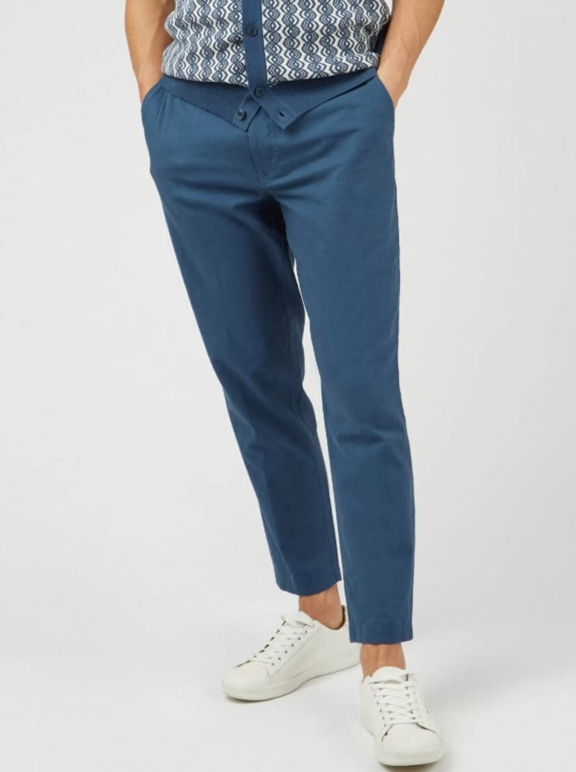 Signature Slim Taper Linen Trousers - >Ben Sherman Cheap