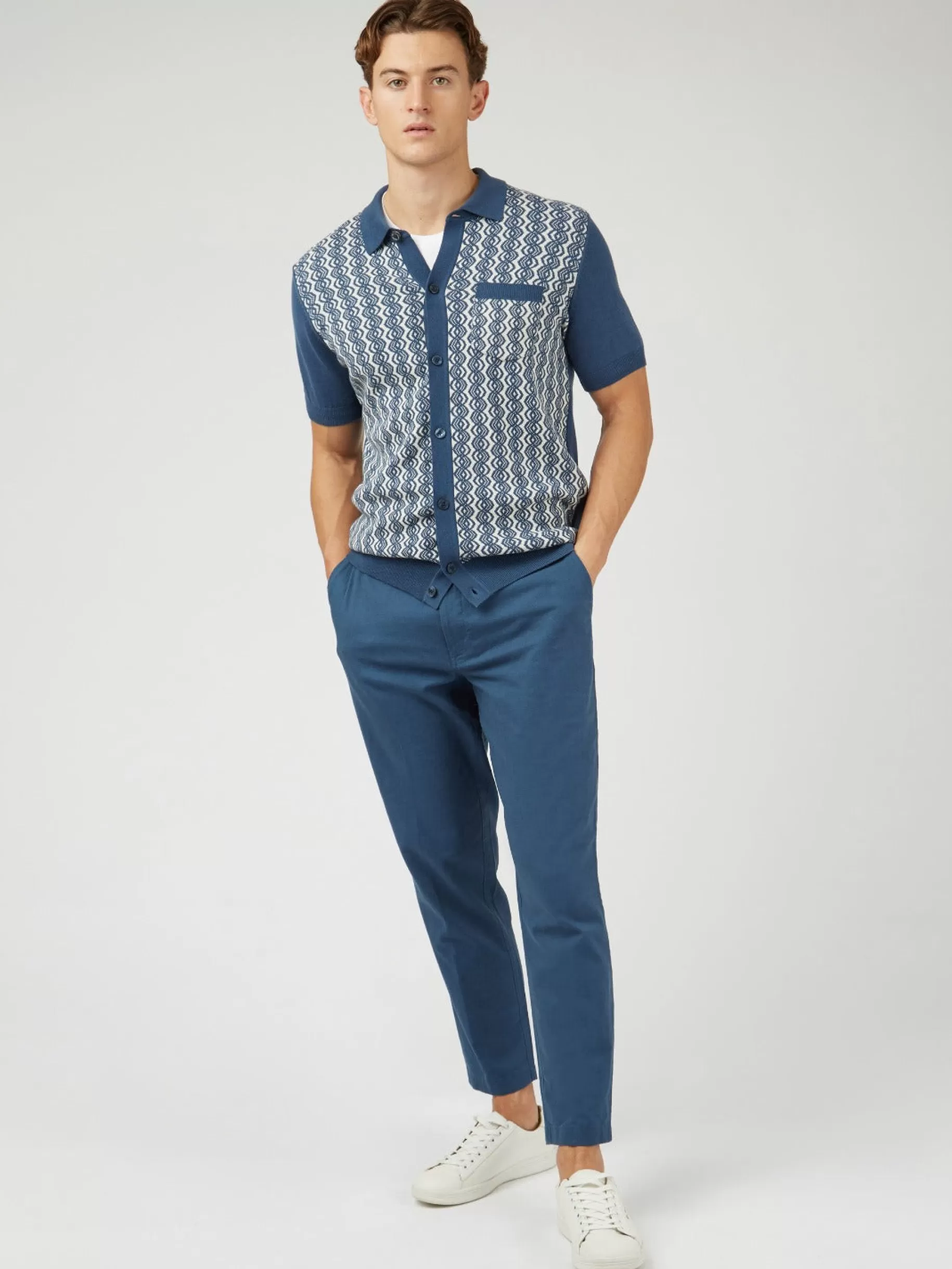 Signature Slim Taper Linen Trousers - >Ben Sherman Cheap