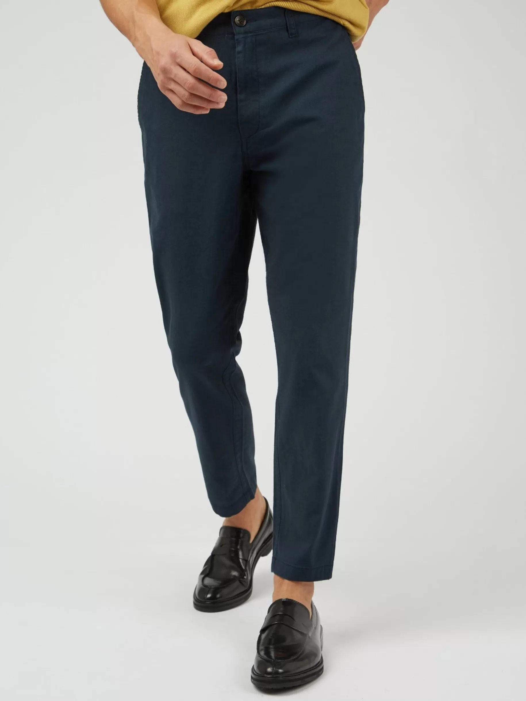 Signature Slim Taper Linen Trousers - >Ben Sherman Clearance