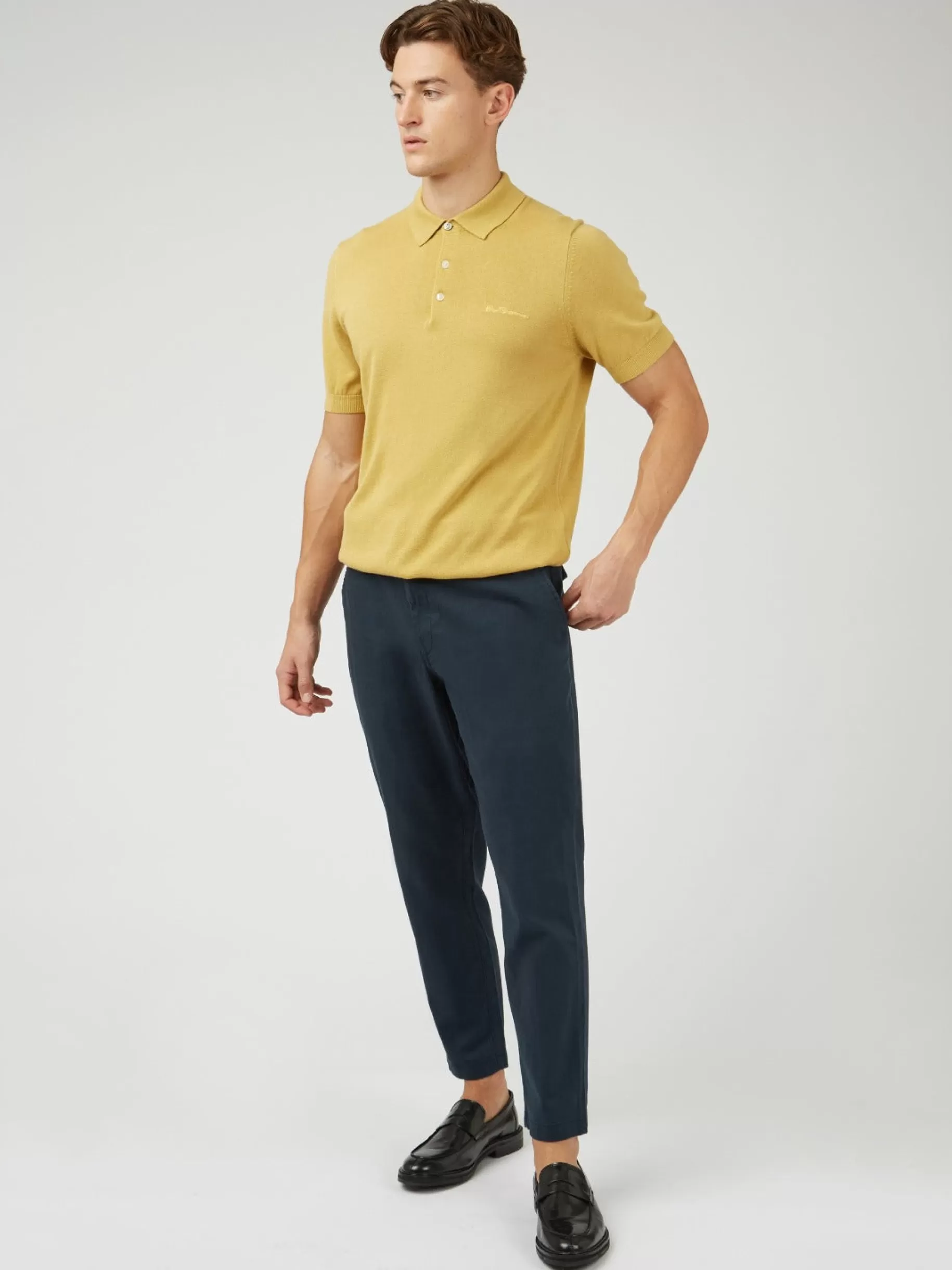 Signature Slim Taper Linen Trousers - >Ben Sherman Clearance