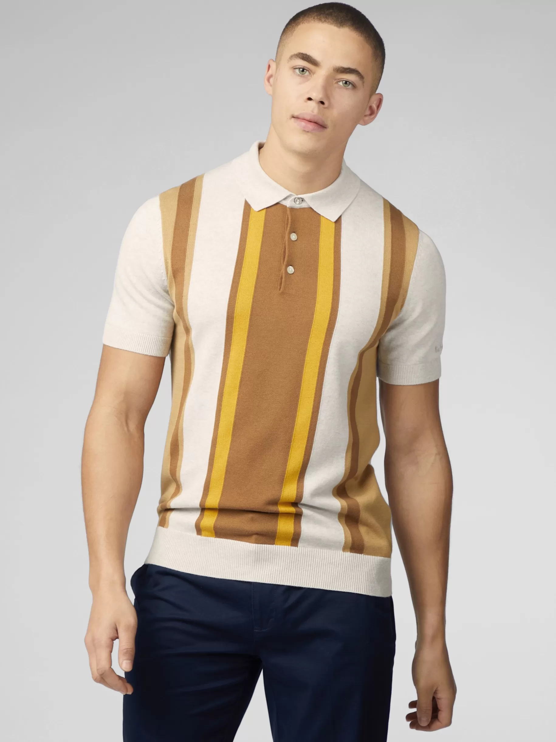 Signature Vertical Stripe Polo - >Ben Sherman Online