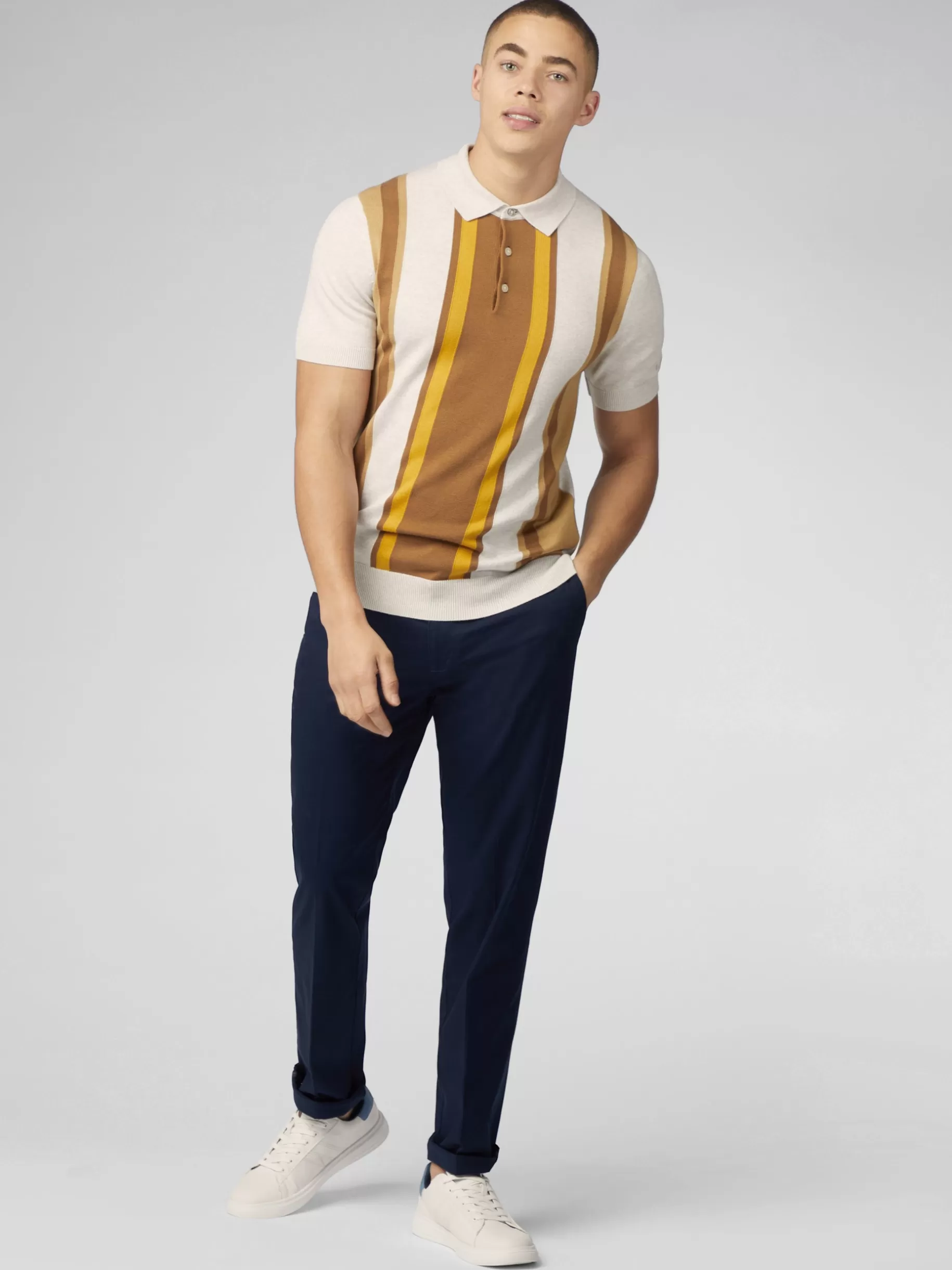 Signature Vertical Stripe Polo - >Ben Sherman Online