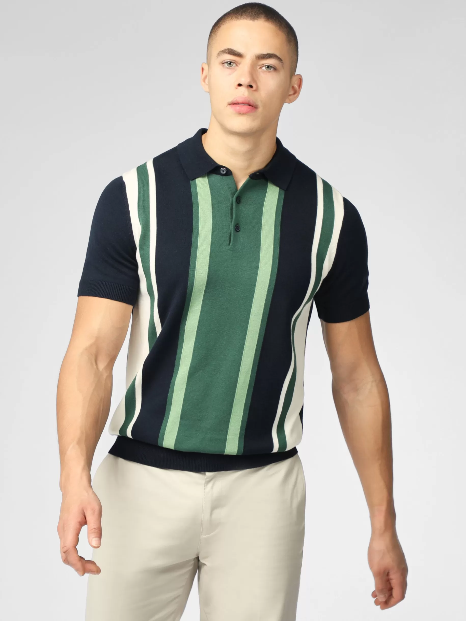 Signature Vertical Stripe Polo - >Ben Sherman Sale