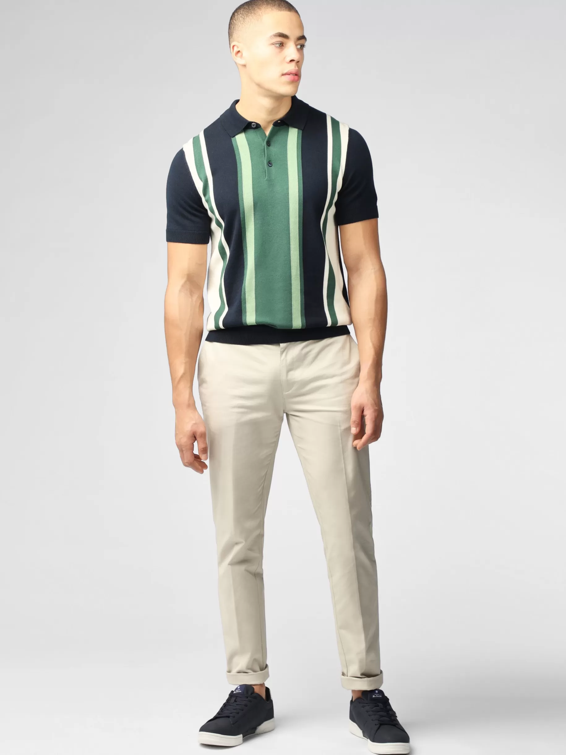 Signature Vertical Stripe Polo - >Ben Sherman Sale