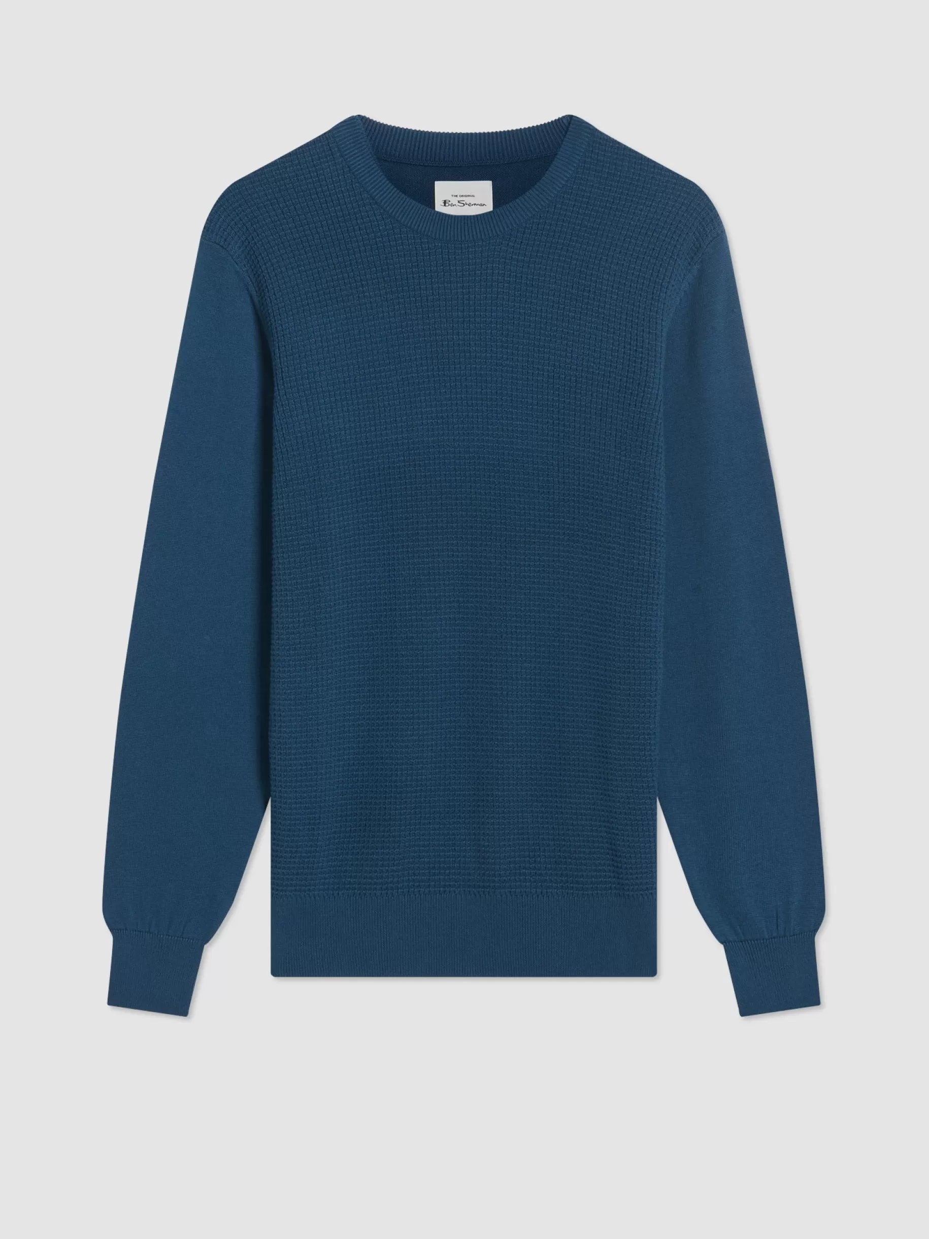 Textured Crewneck Sweater - >Ben Sherman Store