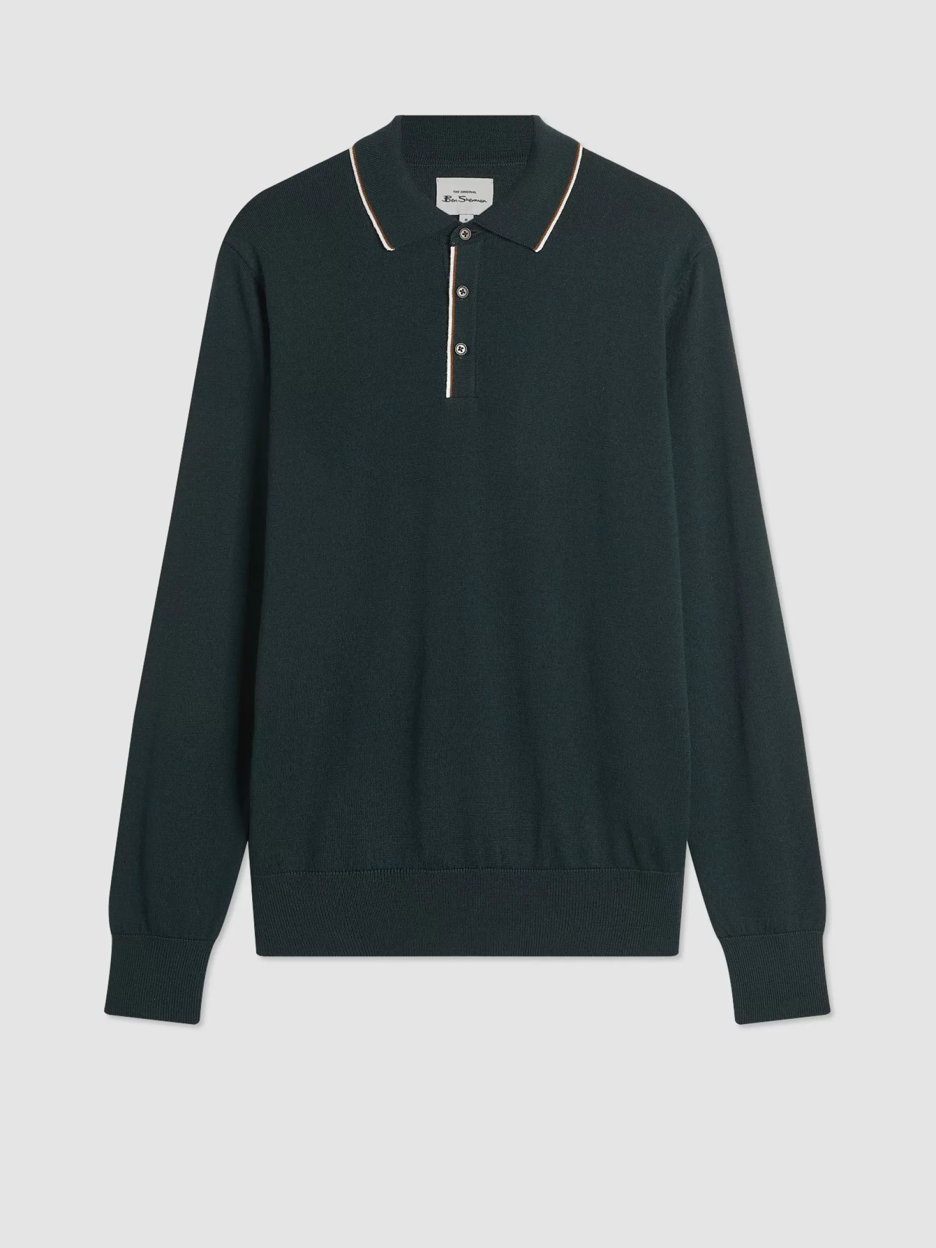 Tipped Merino Knit Sweater Polo>Ben Sherman Cheap